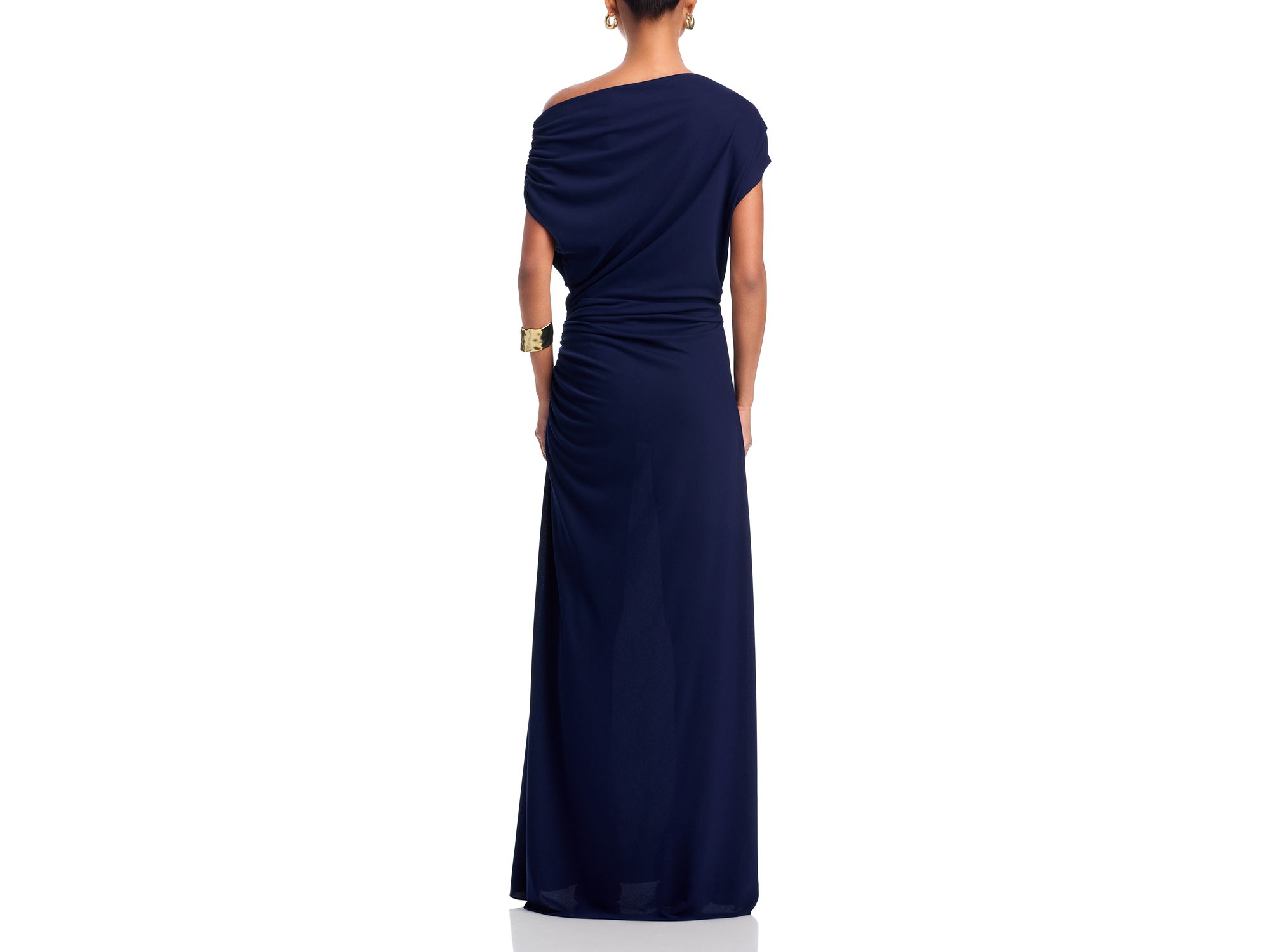 Off-the-Shoulder Ruched Jersey Gown - Exclusive — Image 4