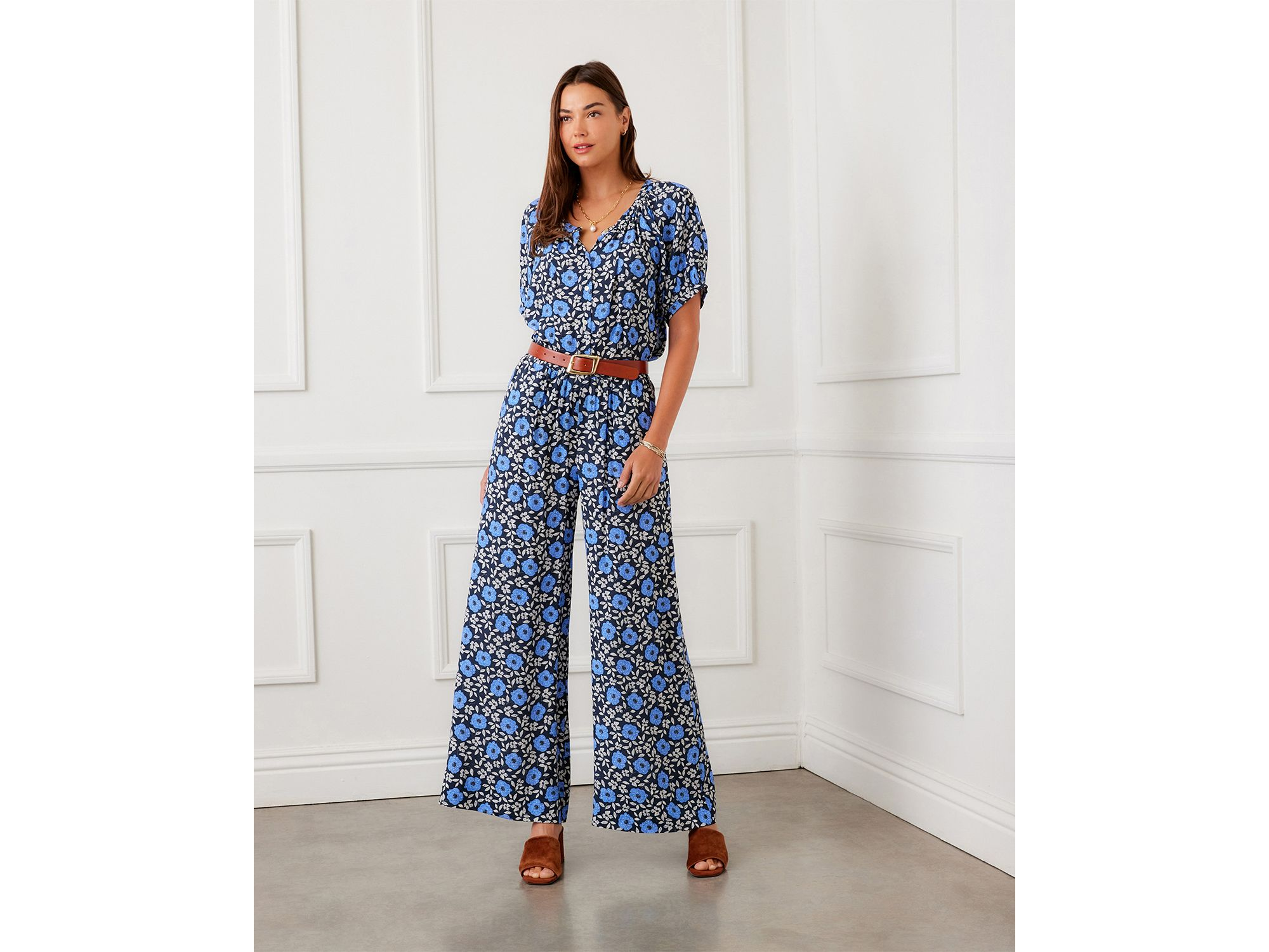 Puff Sleeve Peasant Top — Image 5