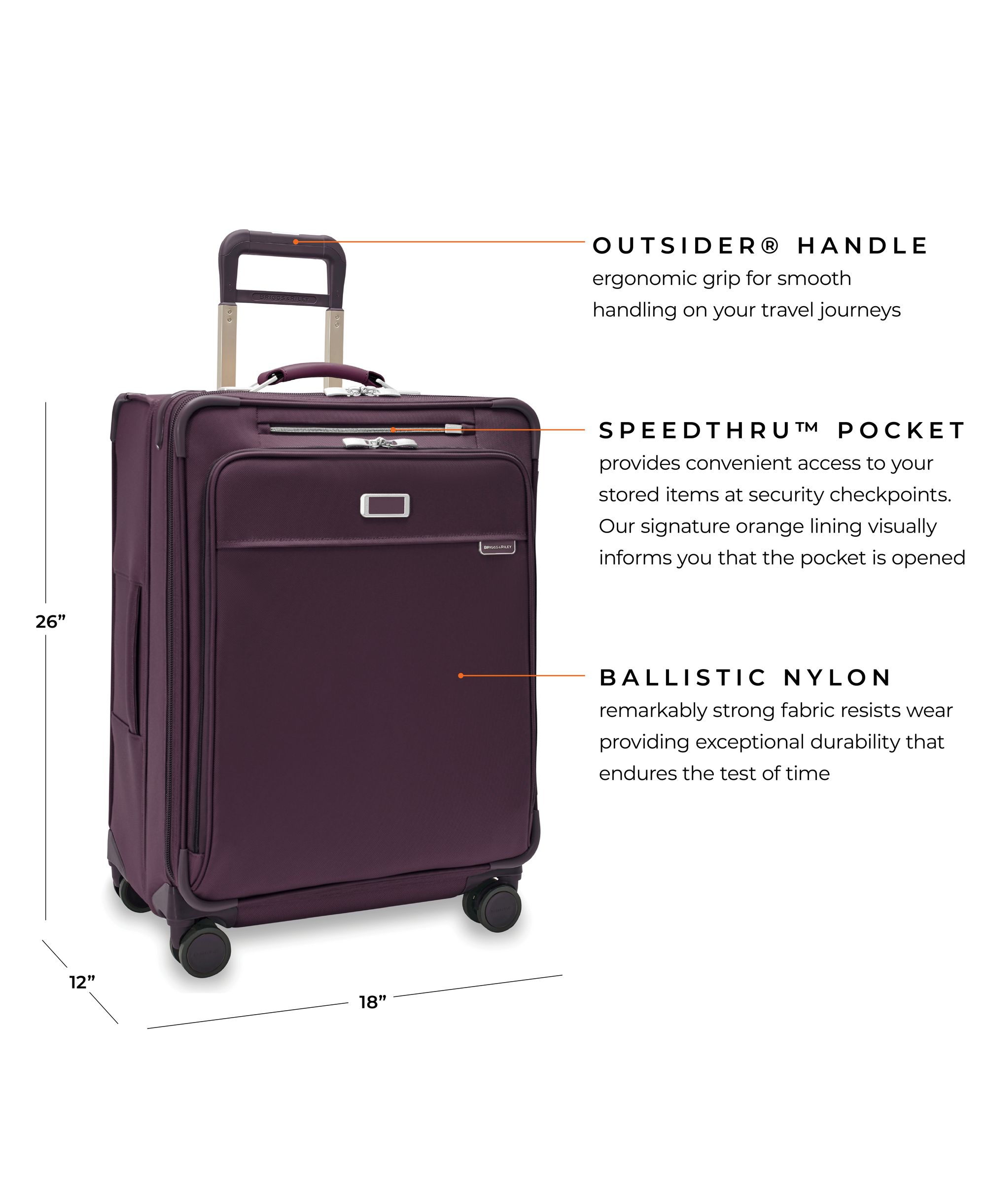 Baseline Medium Expandable Spinner Suitcase — Image 13