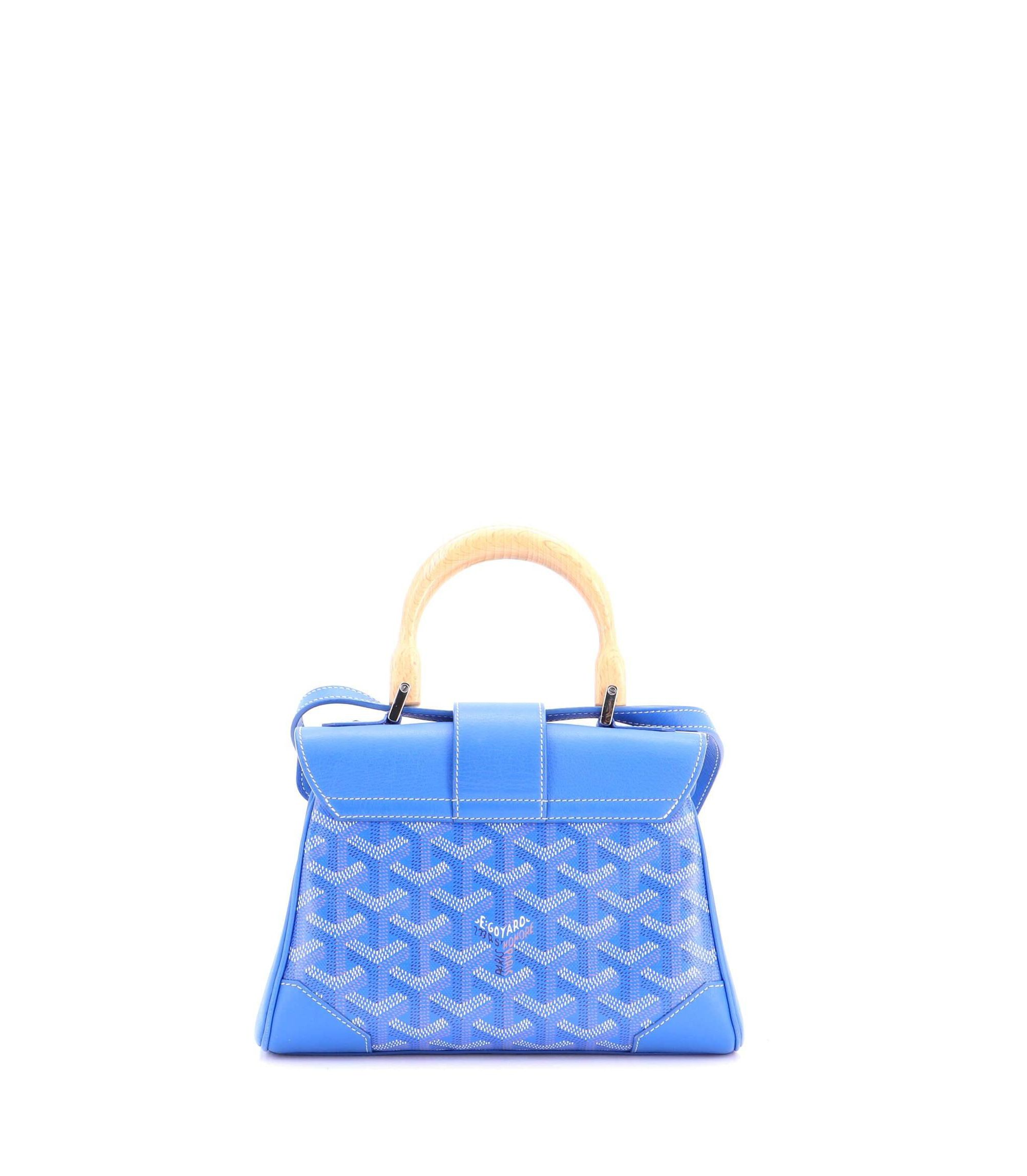Mini Saigon Top Handle Bag Coated Canvas with Leather — Image 4
