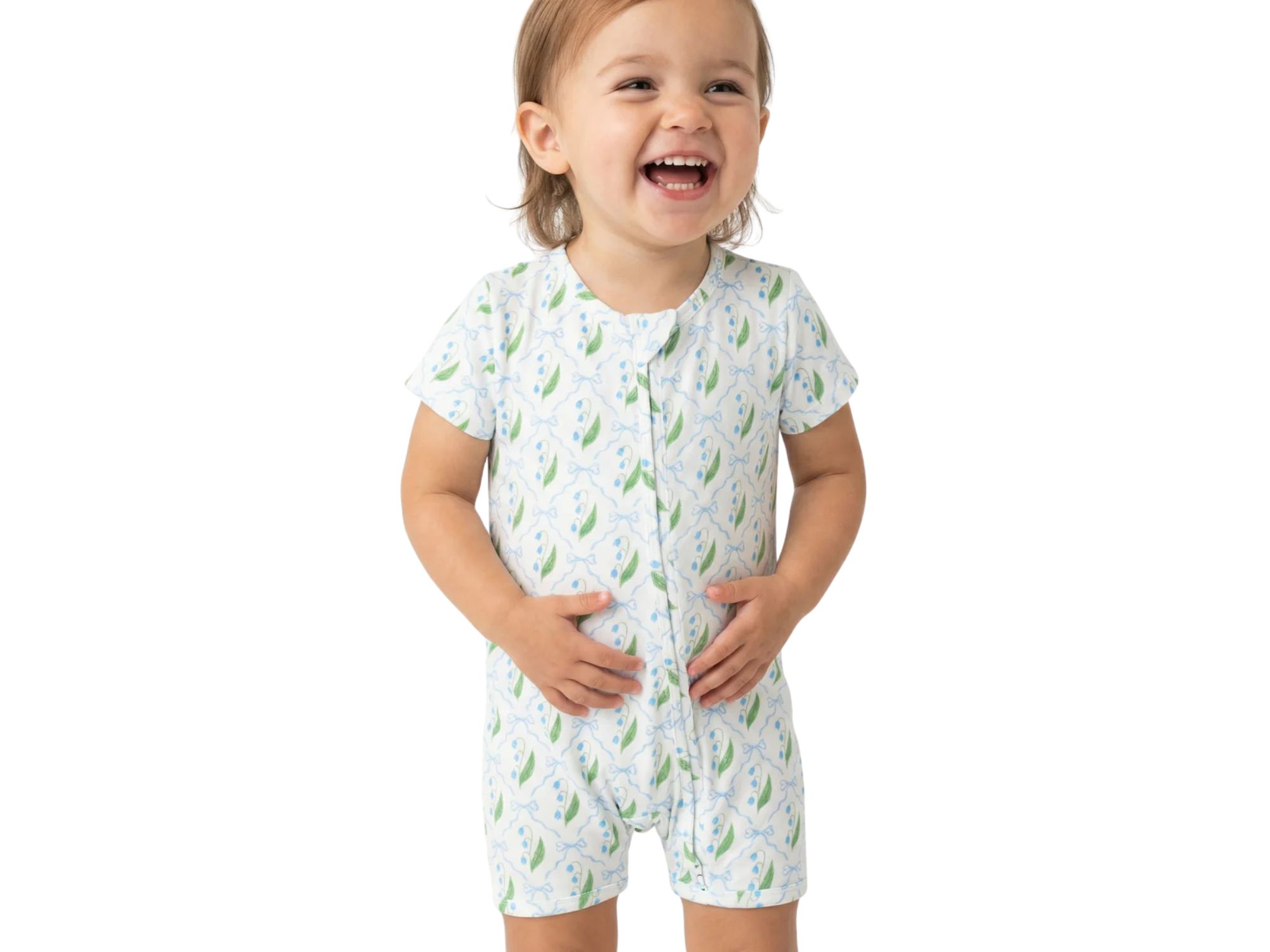 Girls' Bluebell Bows Bamboo Sleeper - Baby — Image 5