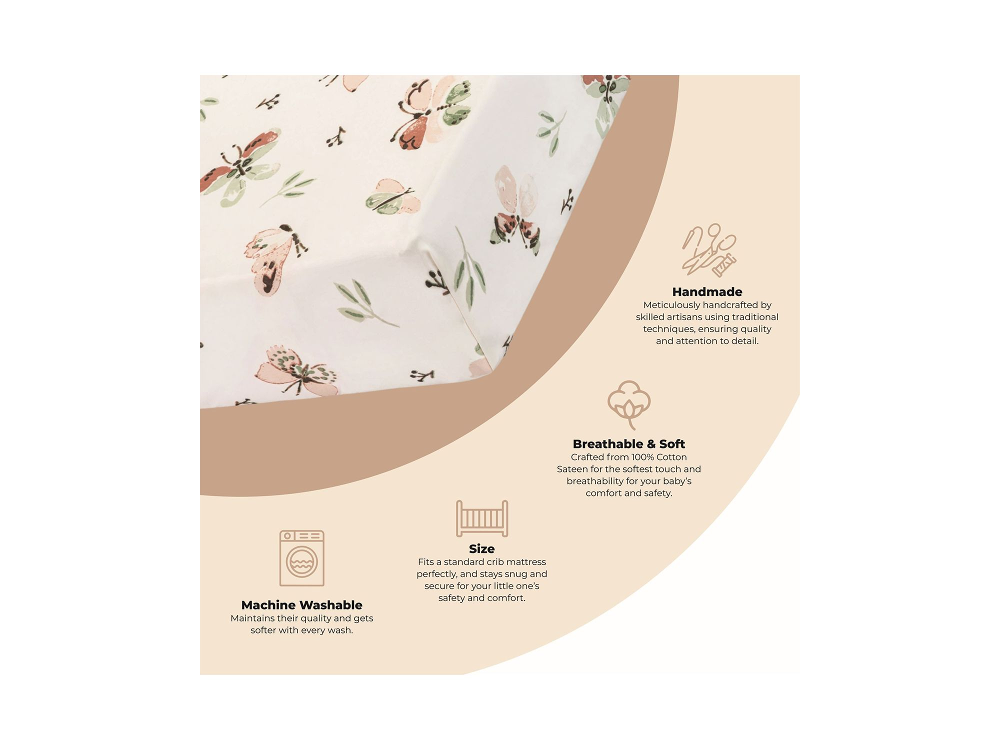 Parker Fitted Crib Sheet — Image 7