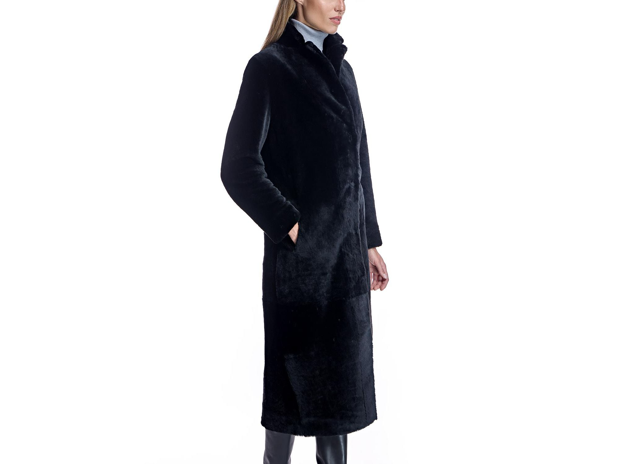 Long Shearling Coat — Image 6