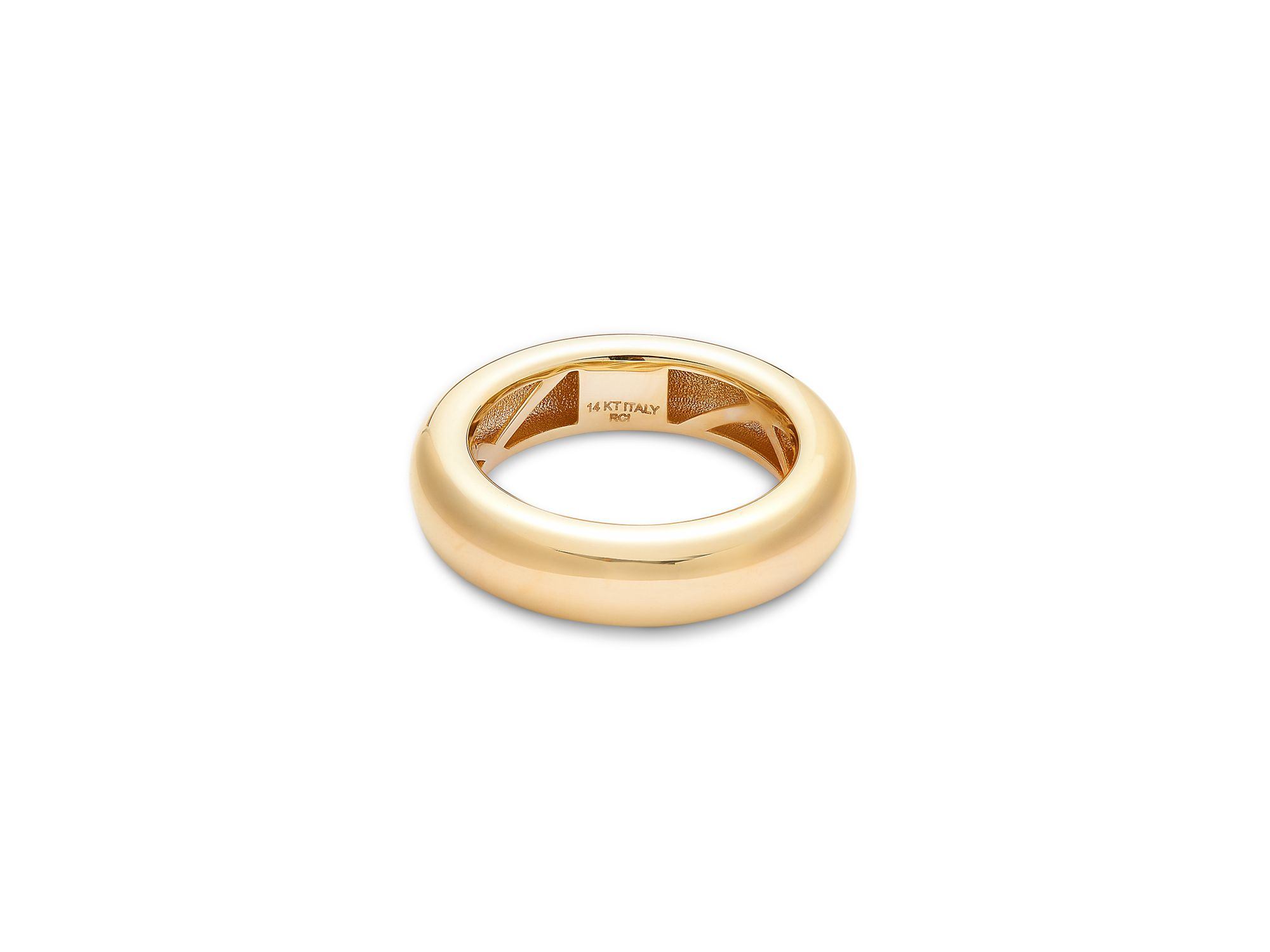 Polished Chunky Band in 14K Yellow Gold — Image 4