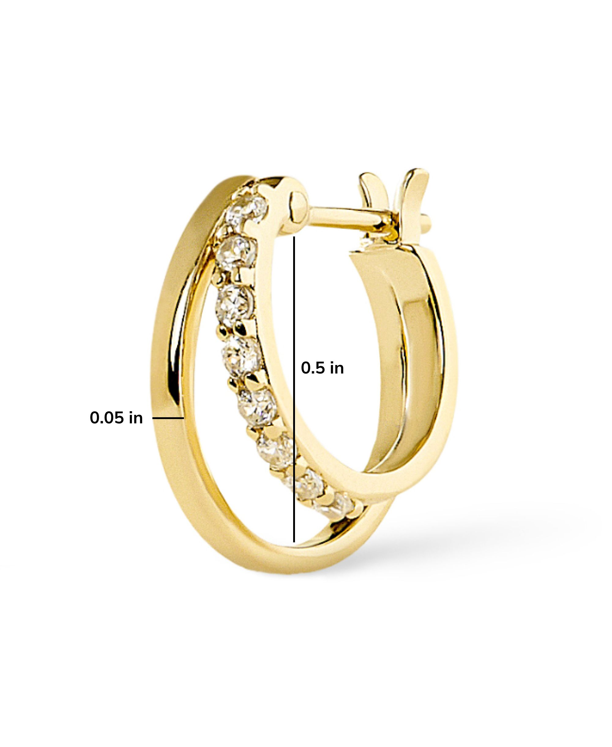 Toda Double Hoop Earrings — Image 6