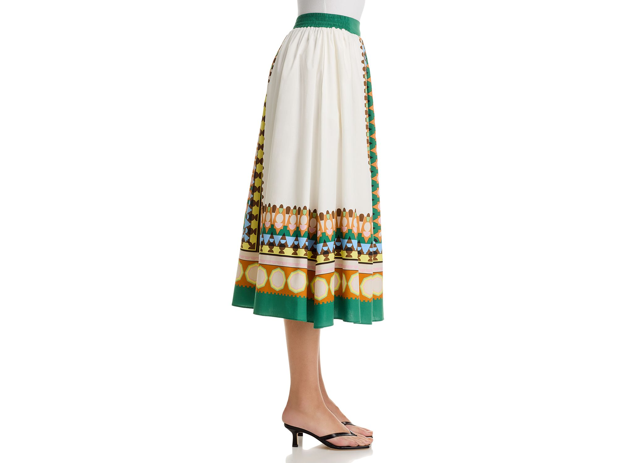 Pull On Button Front Skirt — Image 5