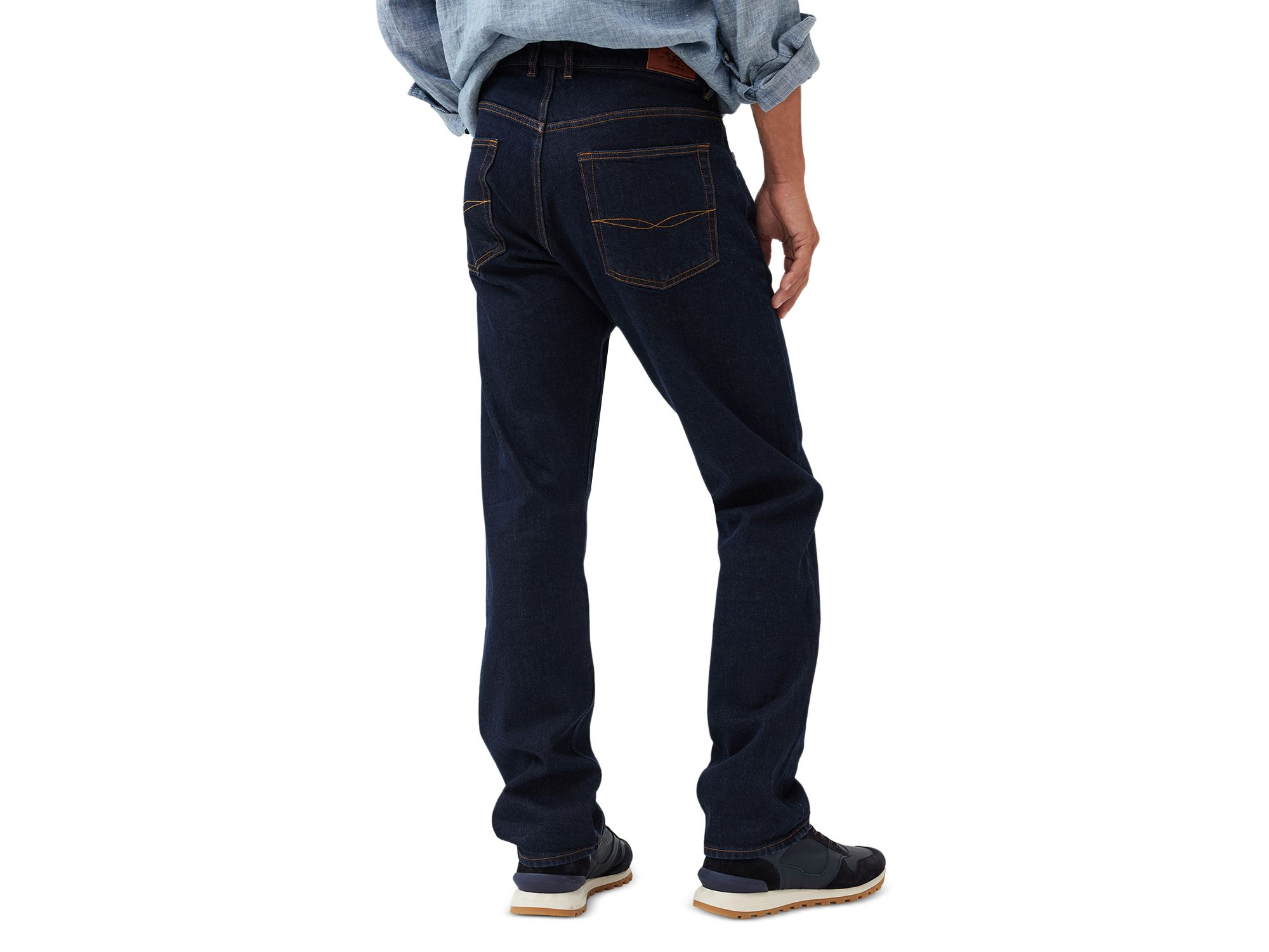 Bexley Relaxed Jeans in Raw Denim — Image 4
