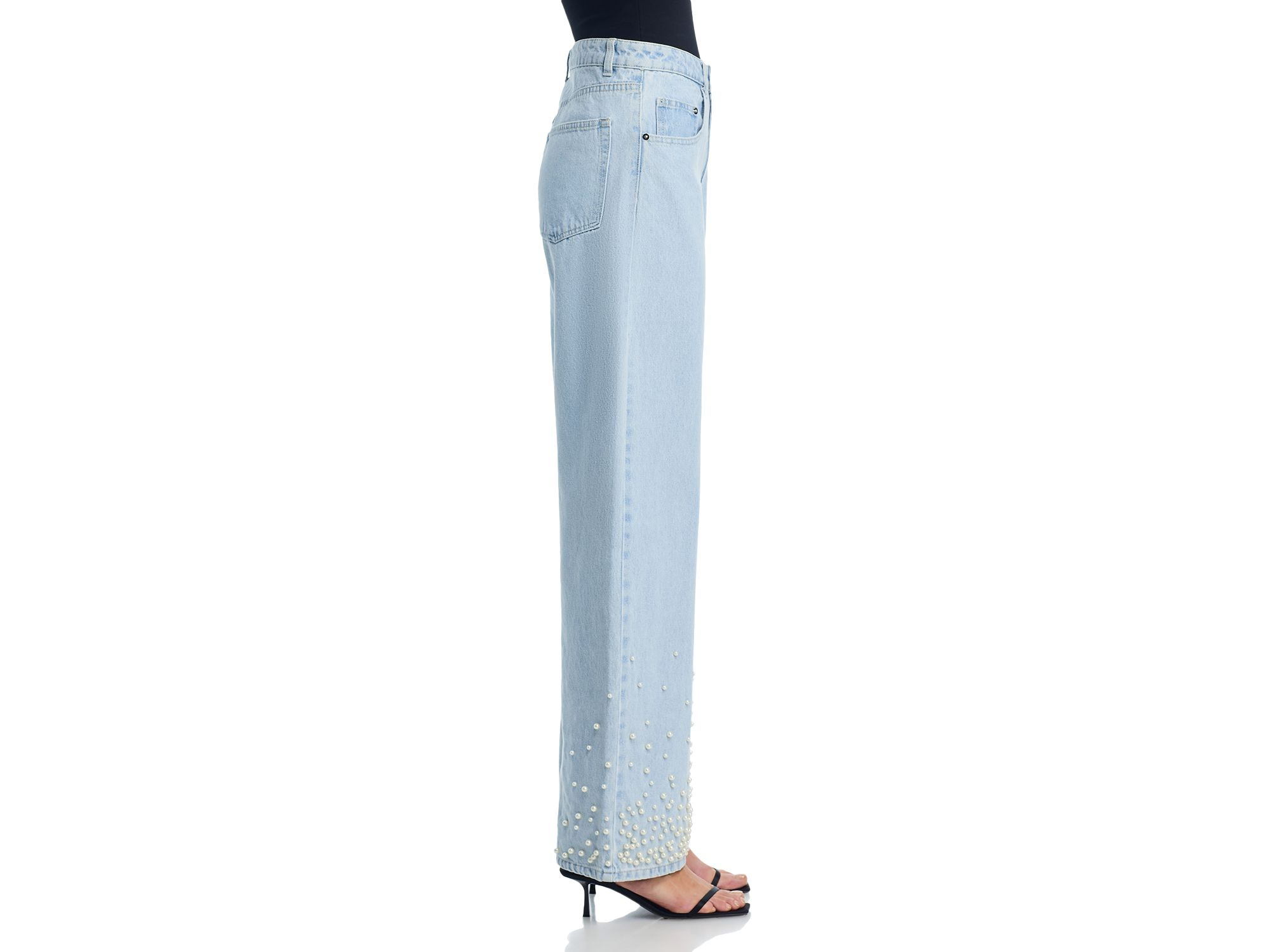 Pearl High Rise Wide Leg Jeans in Sulphur Spring — Image 7