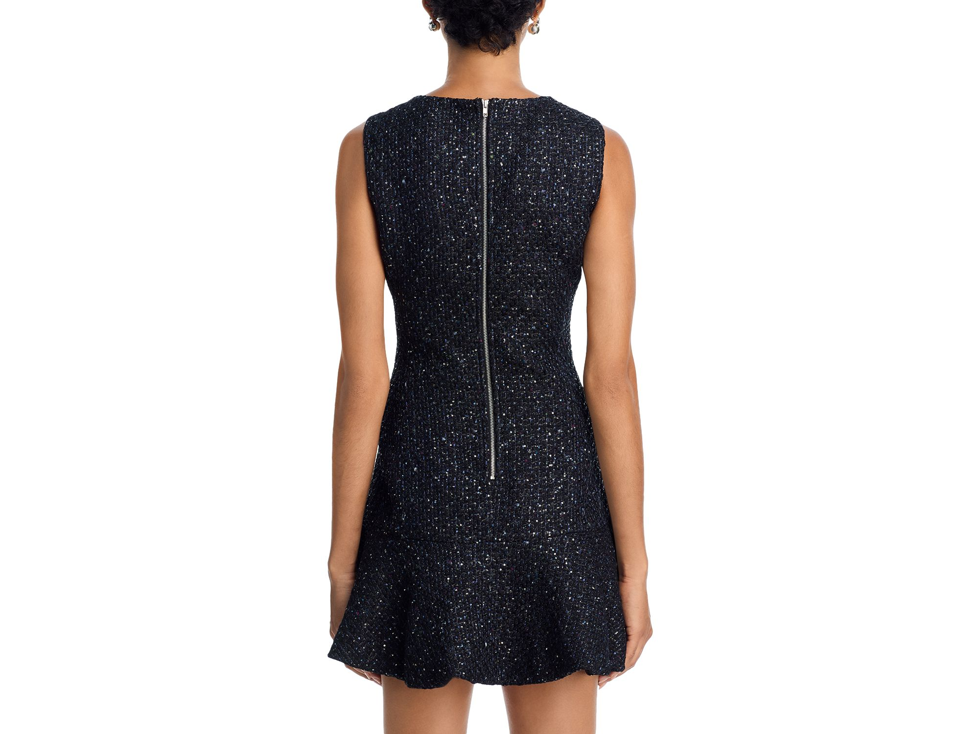 Bubble Tweed Sleeveless Mini Dress - Exclusive — Image 3