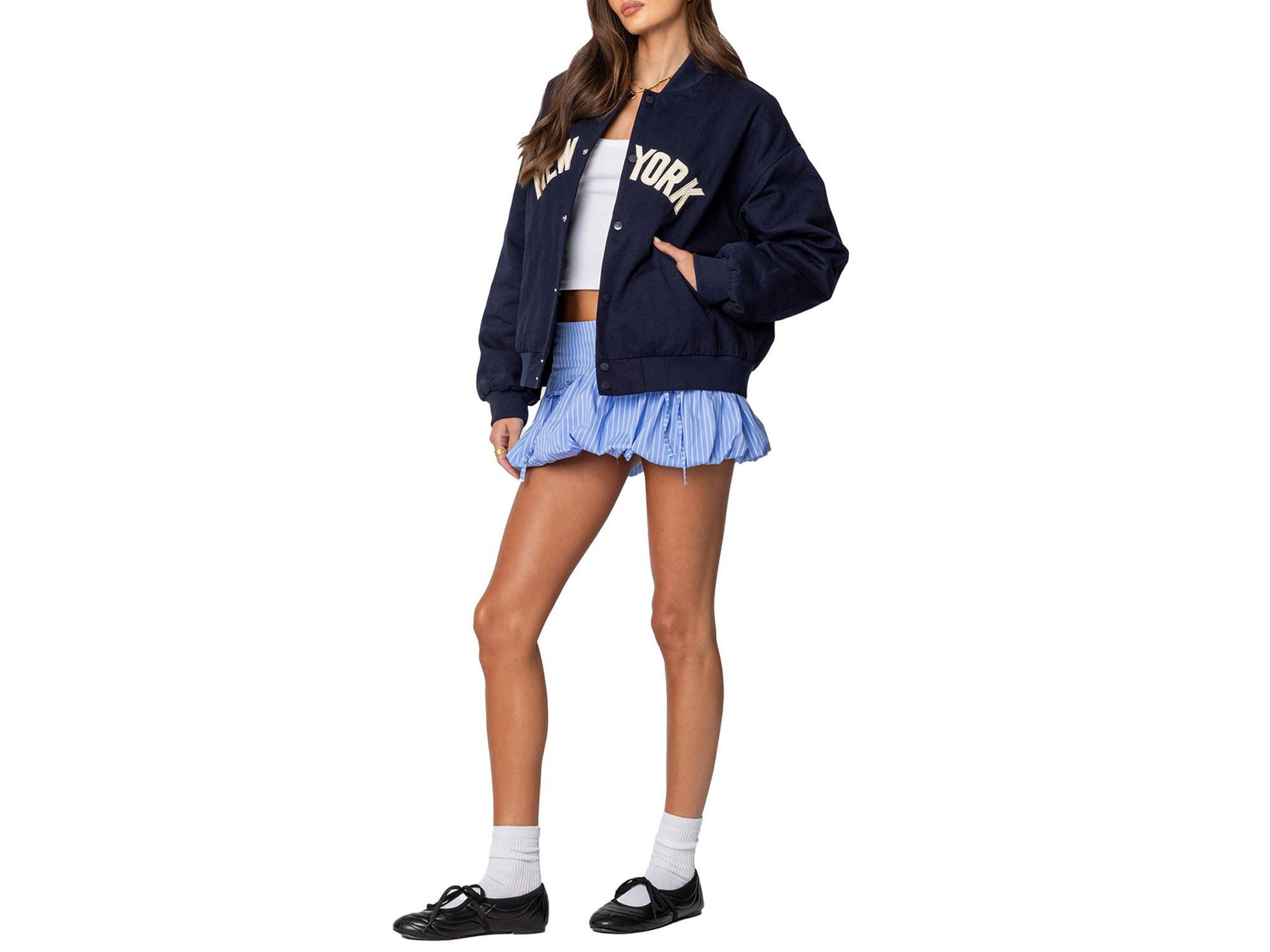 Big Apple Oversized Bomber Jacket — Image 3