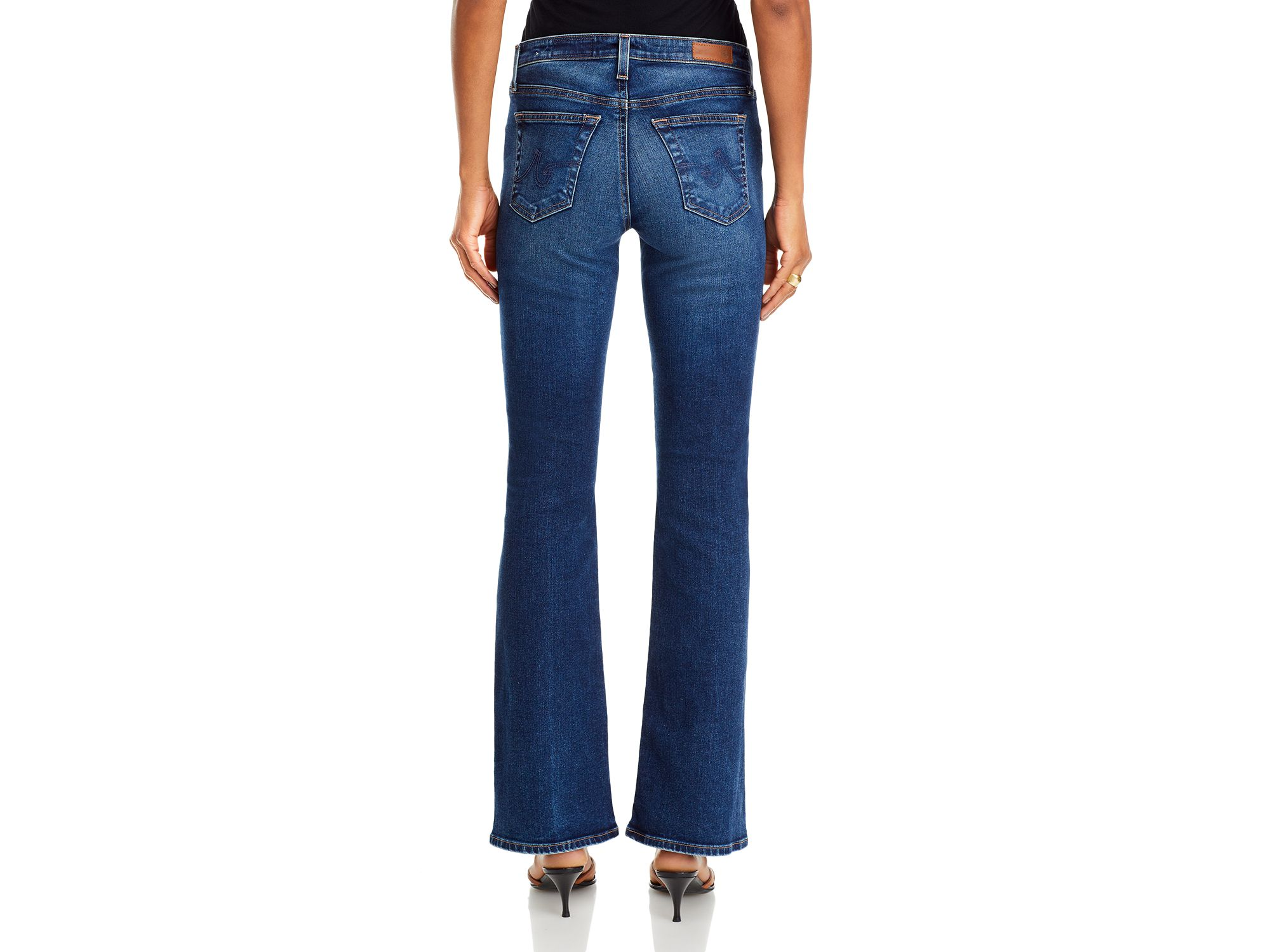 Angel Low Rise Boot Jeans in Havana — Image 5