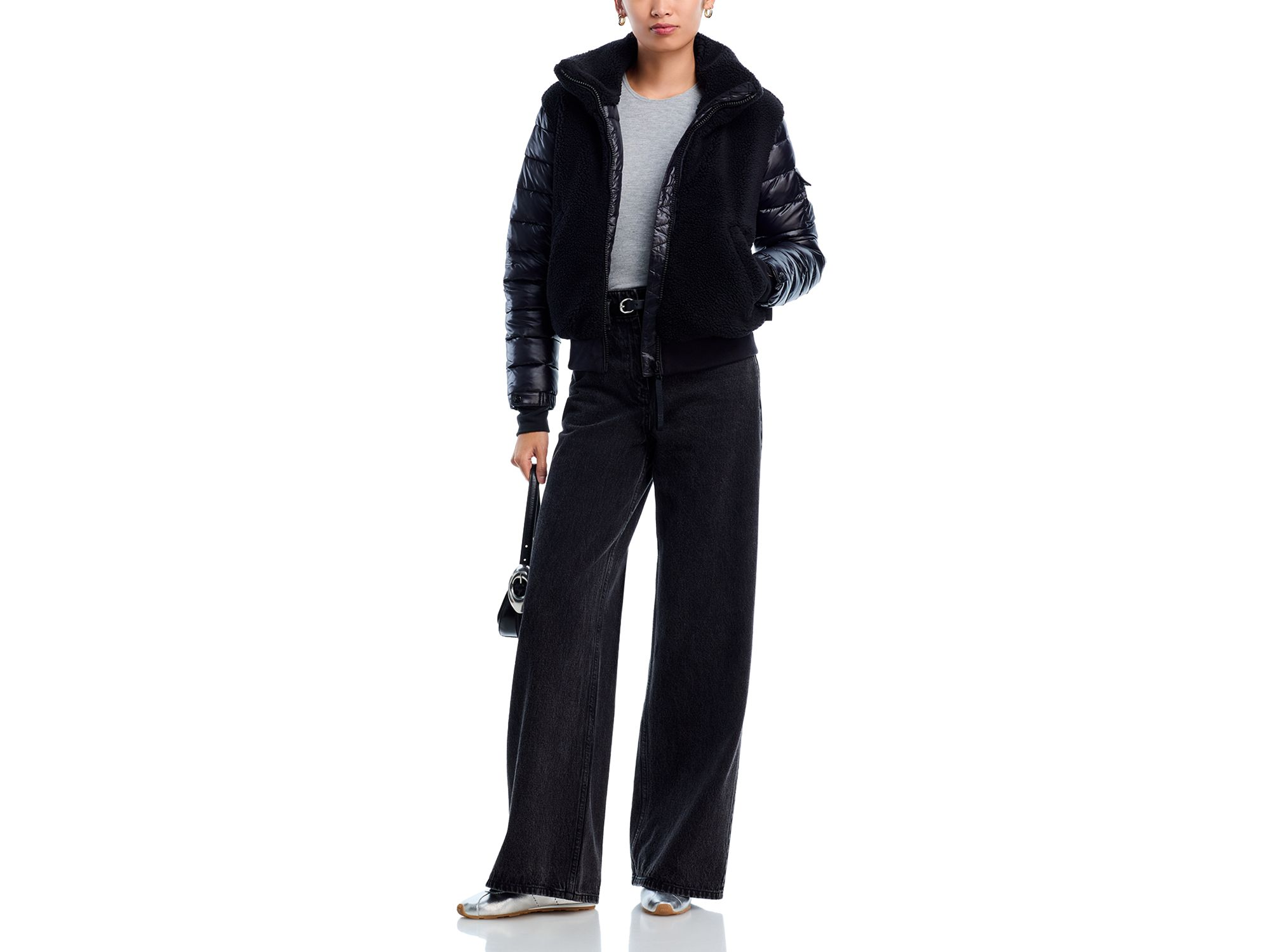 Sherpa & Gloss Bomber Jacket - Exclusive — Image 6