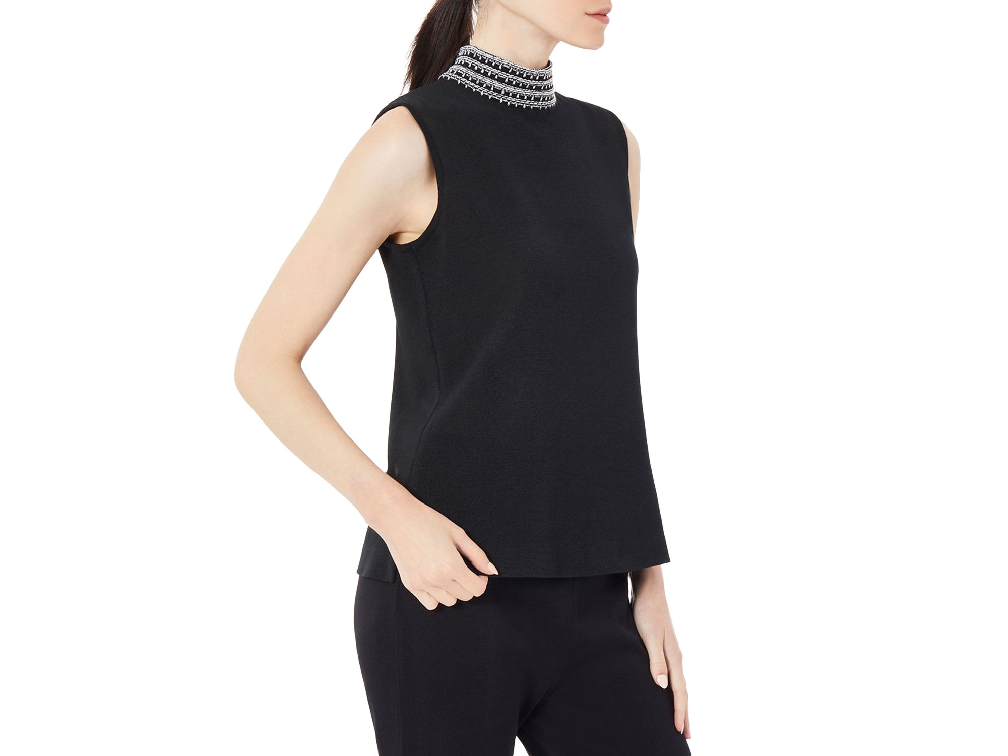 Embroidered Mock Neck Tank — Image 4