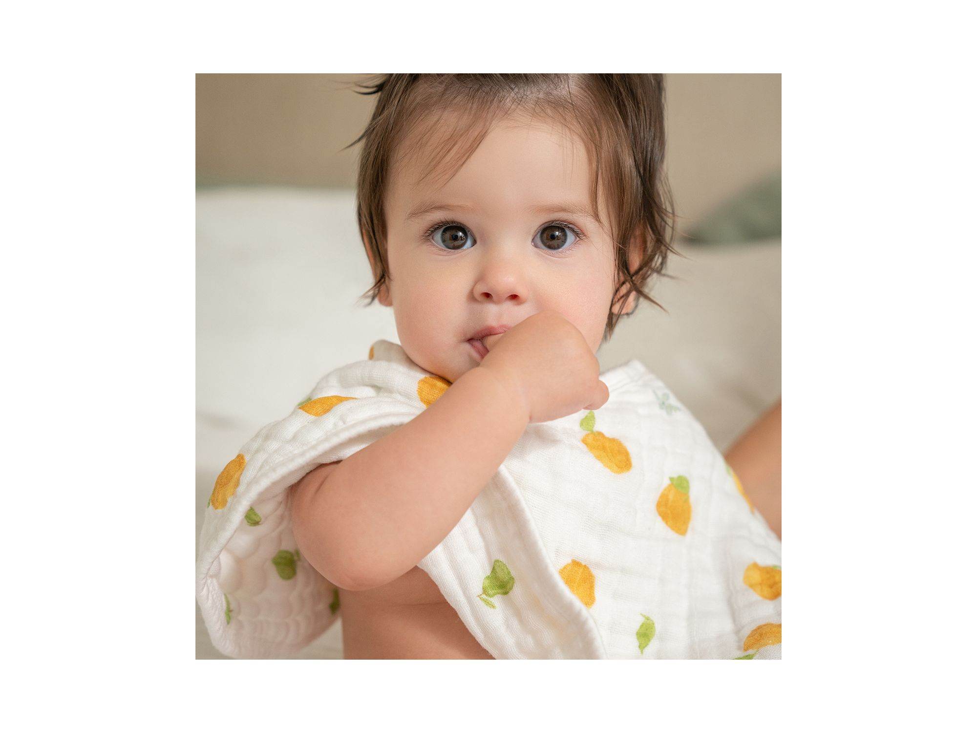 Unisex Fresh Fruit Muslin Burpy Bibs, 2 Pack — Image 3