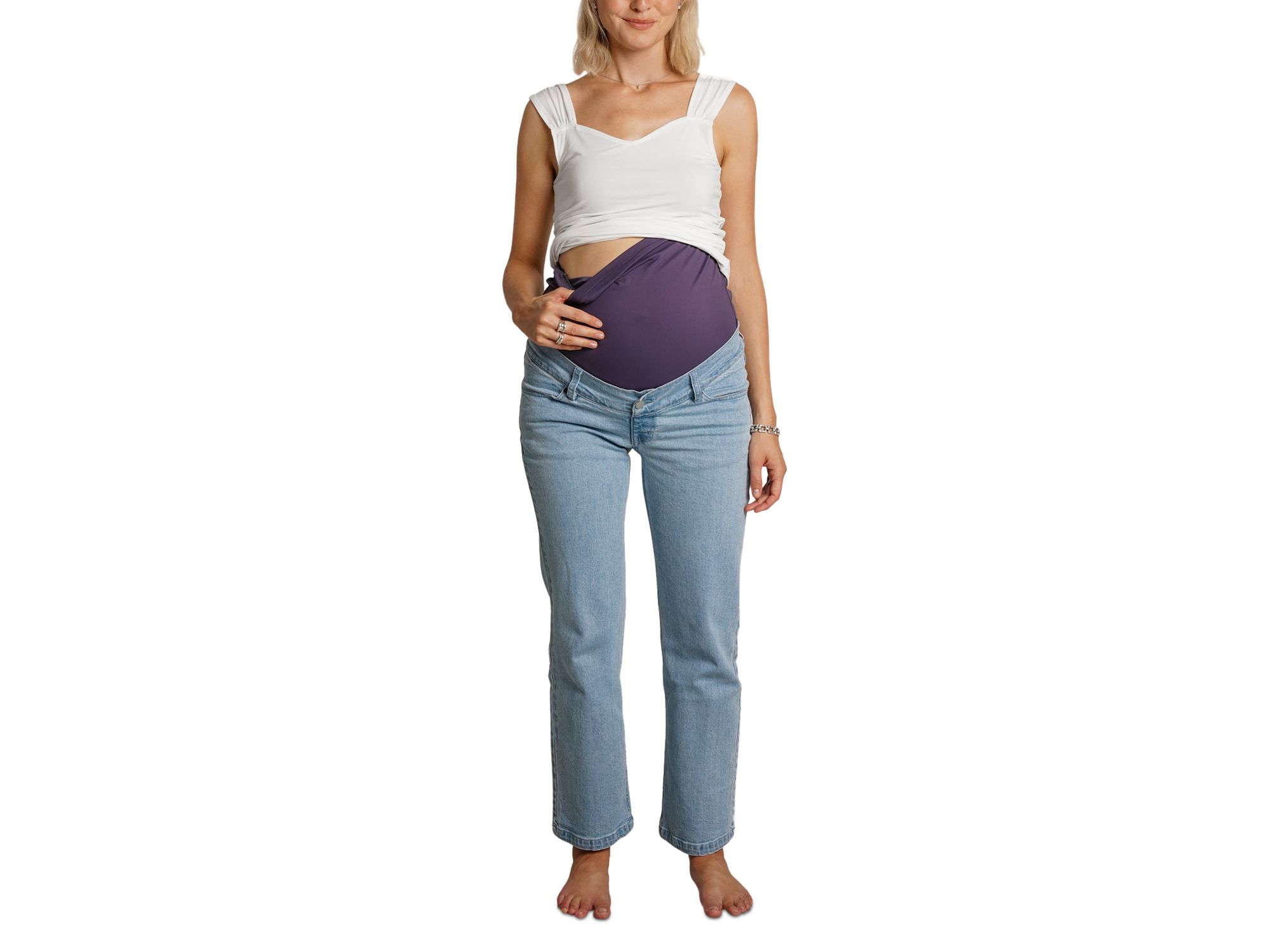 Hailey Straight Leg Jeans in Light Wash — Image 4