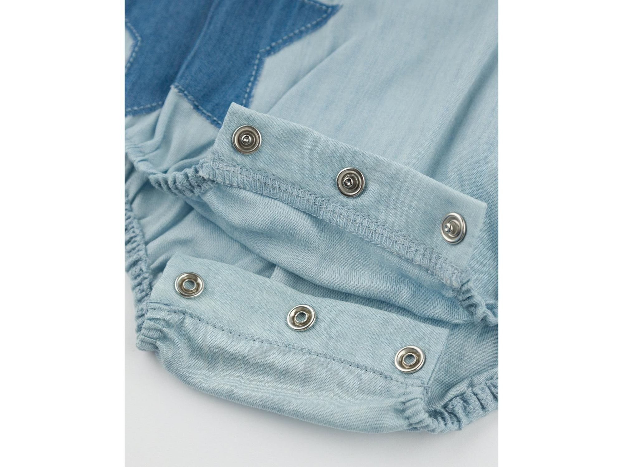 Girls' Lyocell Denim Stars Applique Bubble - Baby — Image 3