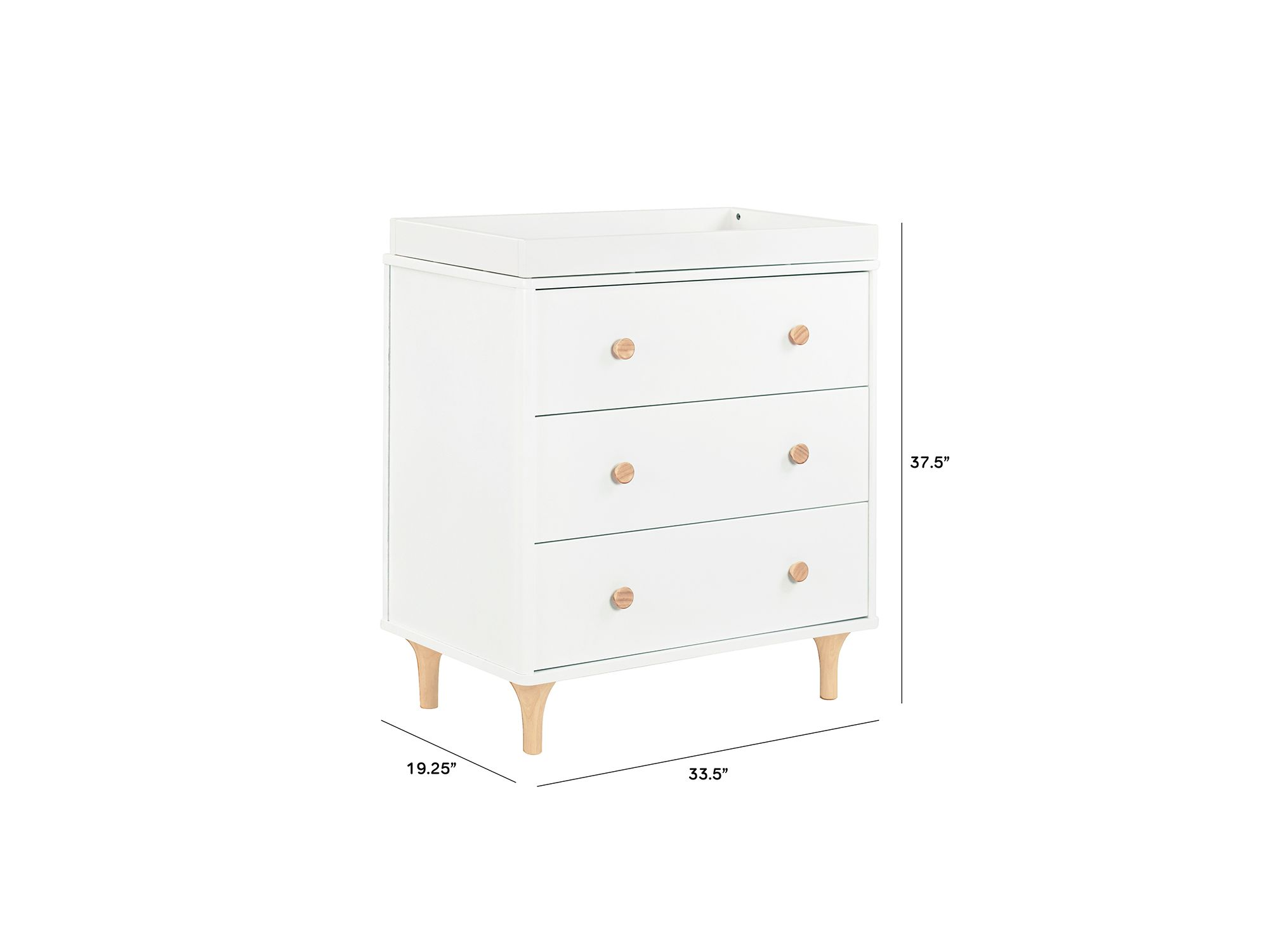 Lolly 3 Drawer Changing Dresser — Image 7