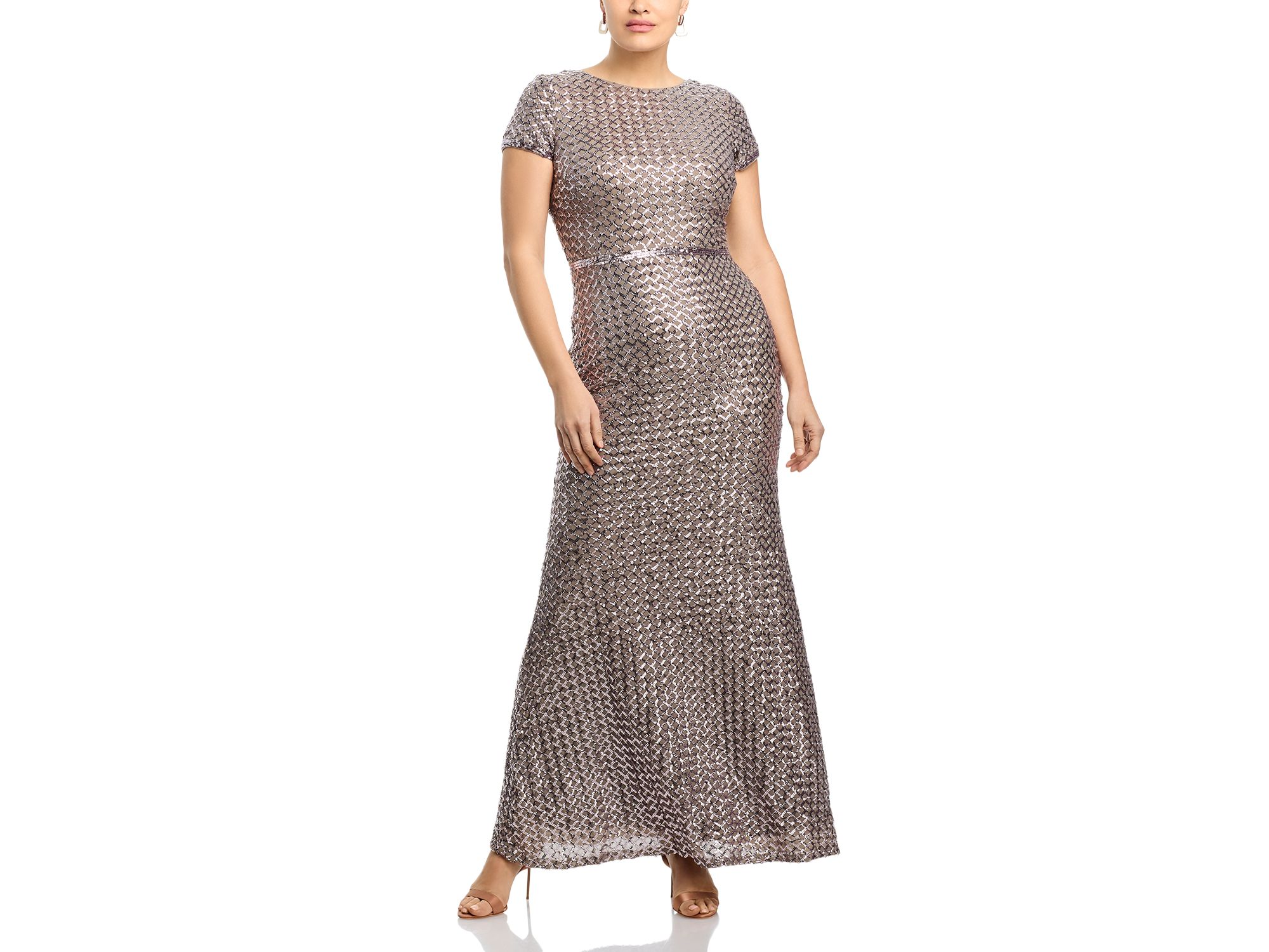 Belted Sequin Gown - Exclusive — Image 7