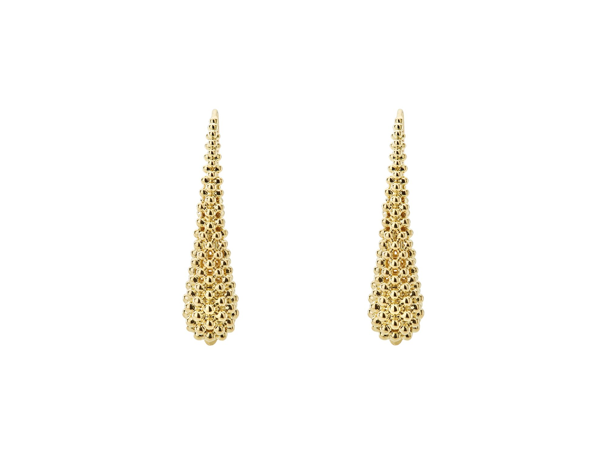 Caviar Gold Collection 18K Gold Drop Earrings — Image 3