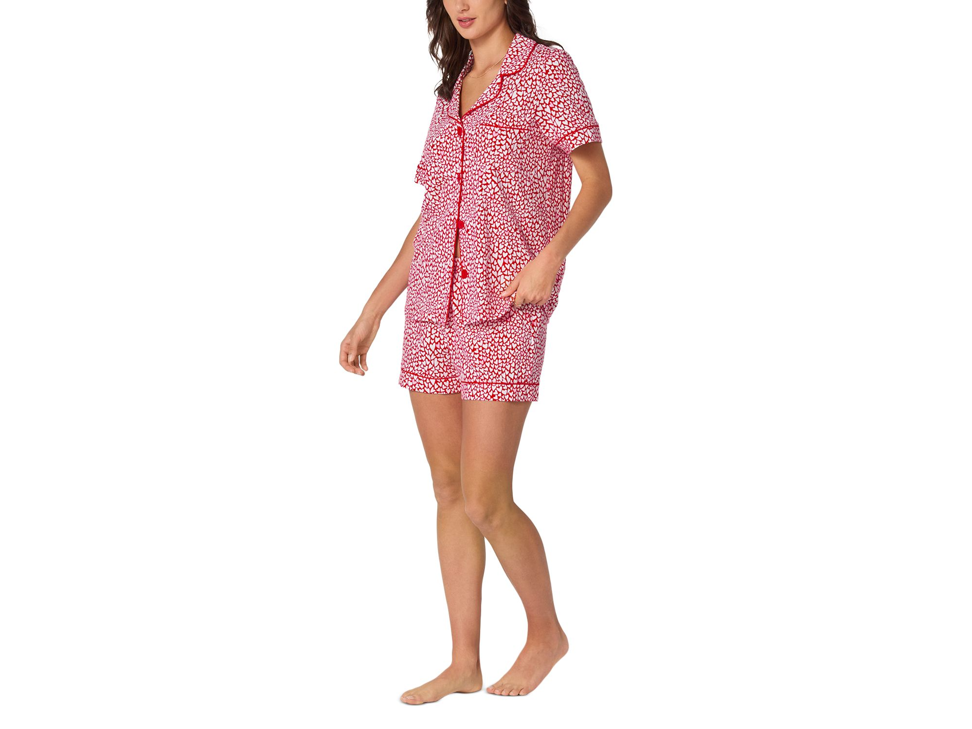 Bursting With Love Short Sleeve Pajama Set — Image 5