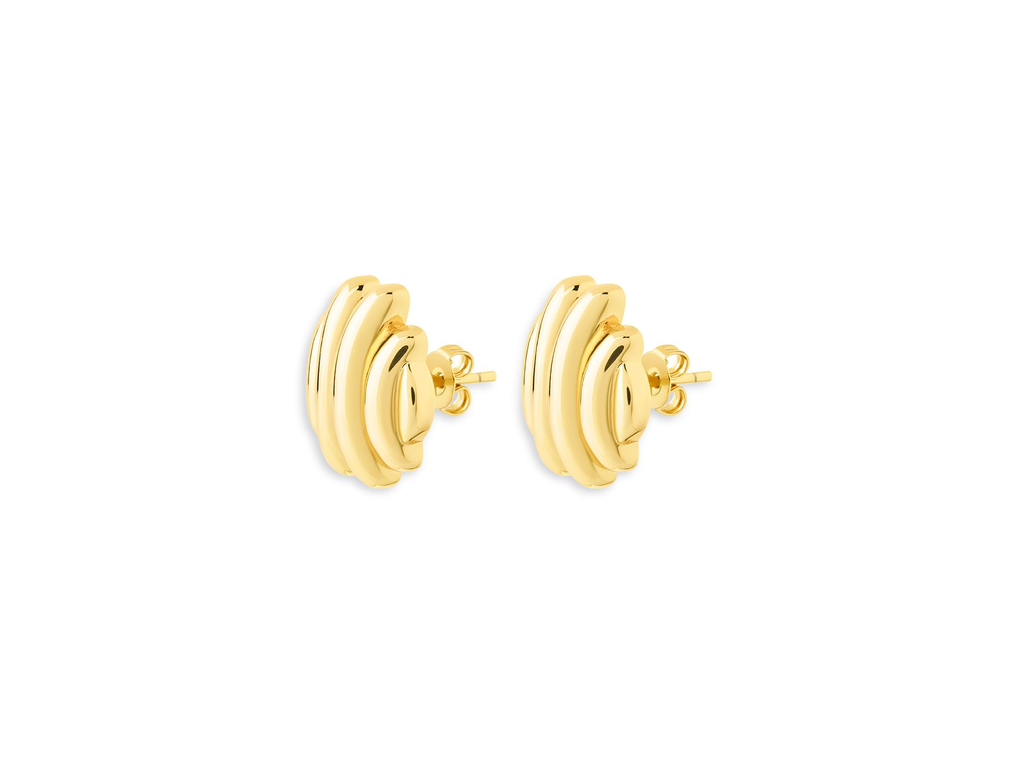 Rudy Textured Stud Earrings — Image 3