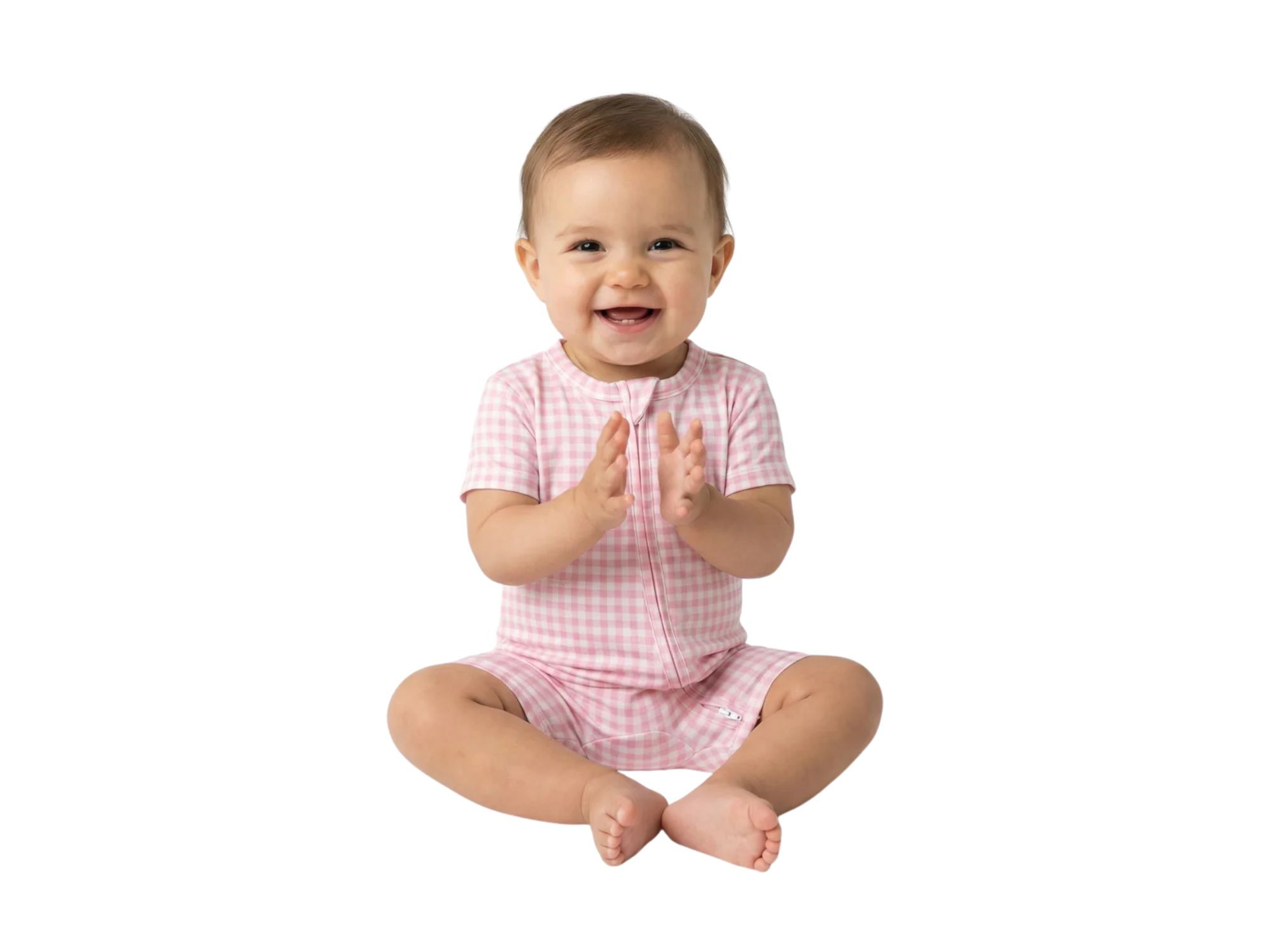 Girls' Sugar Gingham Bamboo Sleeper - Baby — Image 5