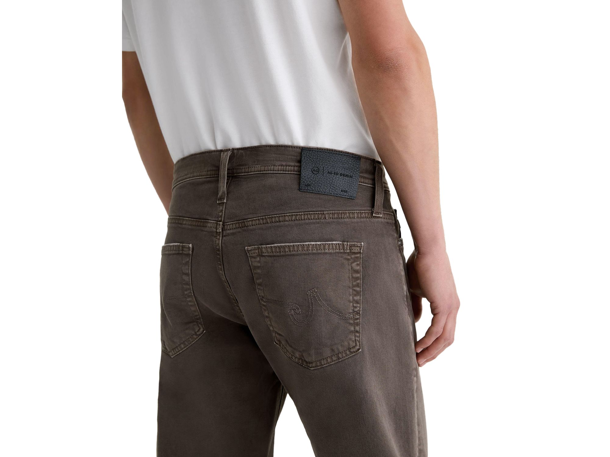 Tellis Modern Slim Jeans in 7 Years Sulfur Brown — Image 3
