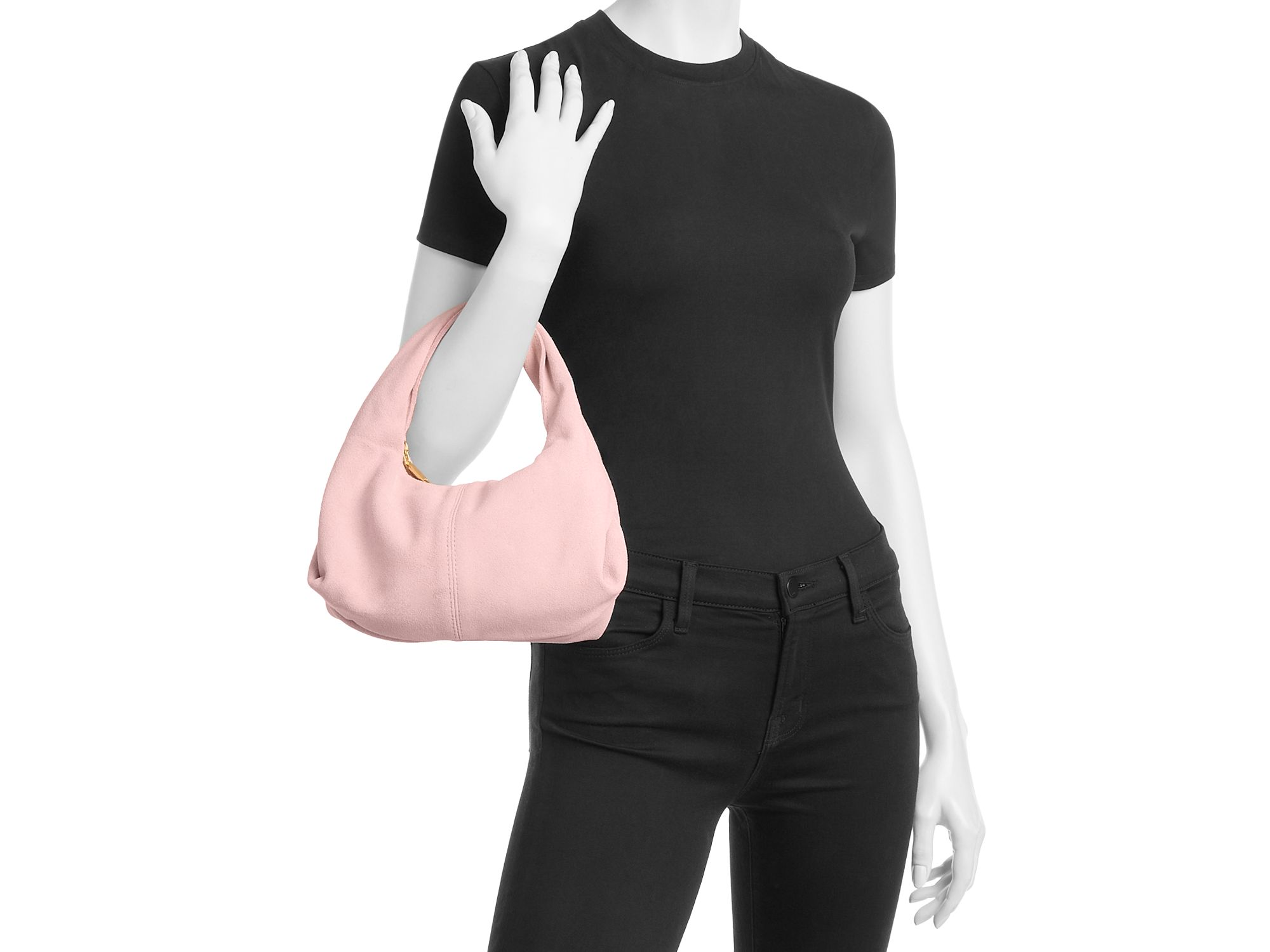 Suede Hobo Bag - Exclusive — Image 3