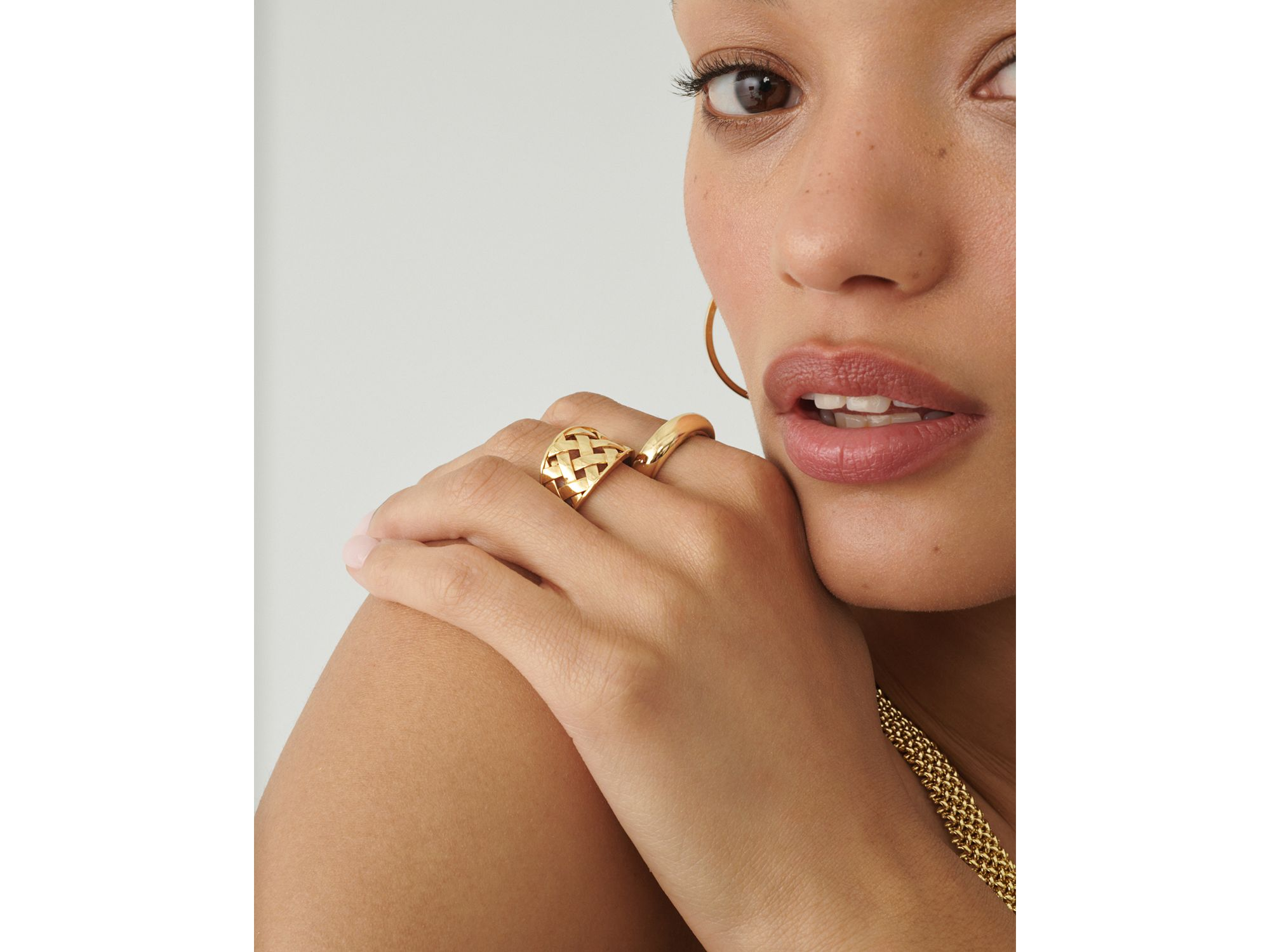 Polished Chunky Band in 14K Yellow Gold — Image 3