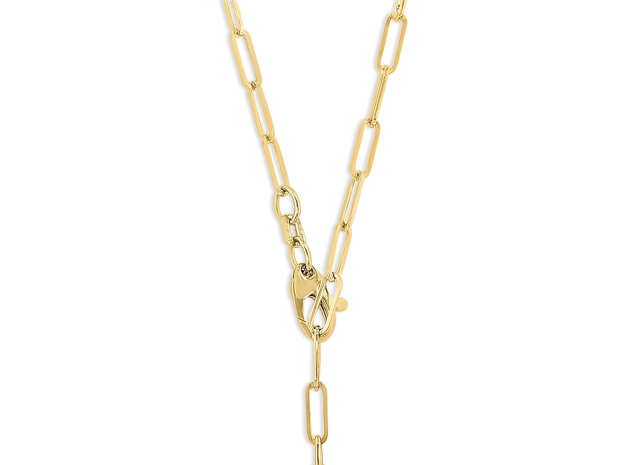 Emerald & Diamond Medallion Pendant Necklace in 14K Yellow Gold, 18" — Image 3
