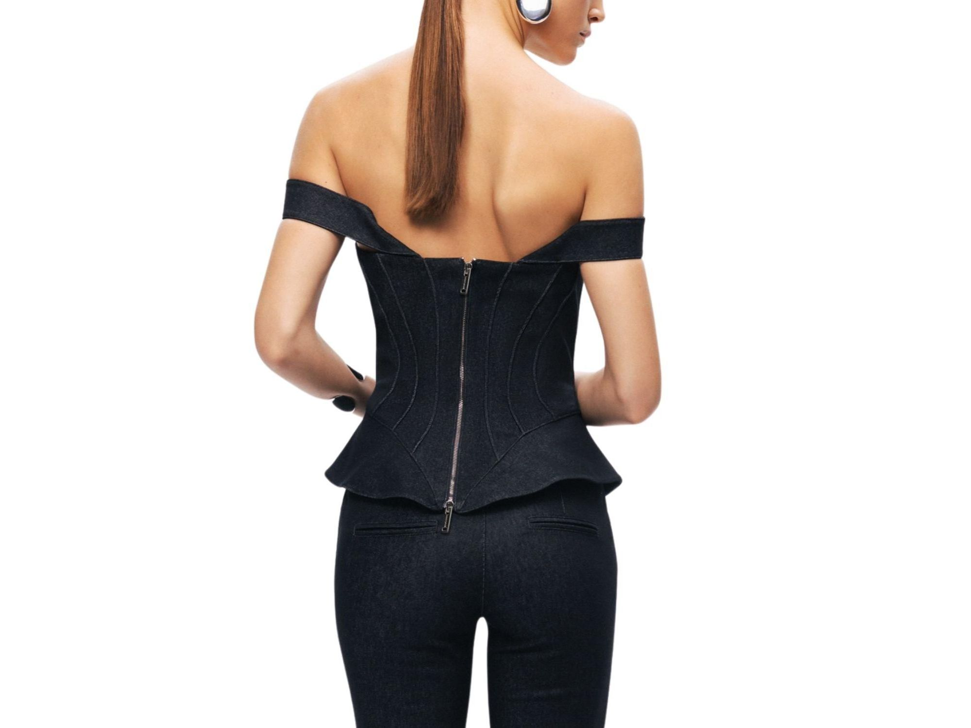 Off-Shoulder Sculpted Bustier — Image 4
