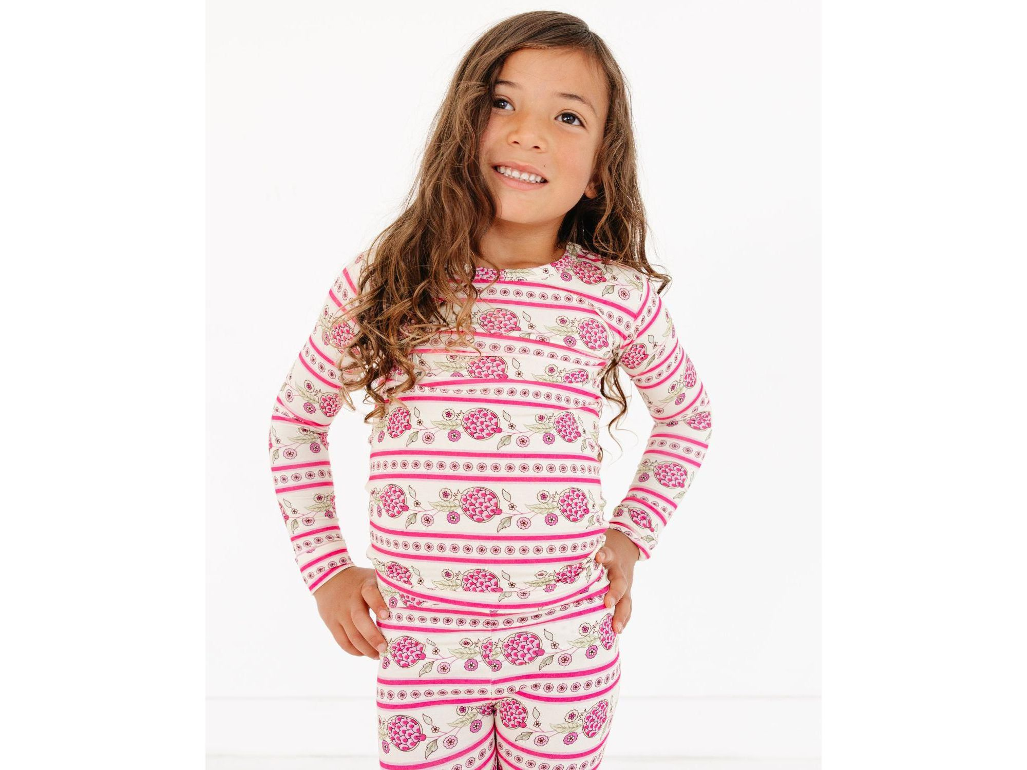 Girls' Pomegranate Soiree Pajama Set - Baby, Little Kid — Image 3