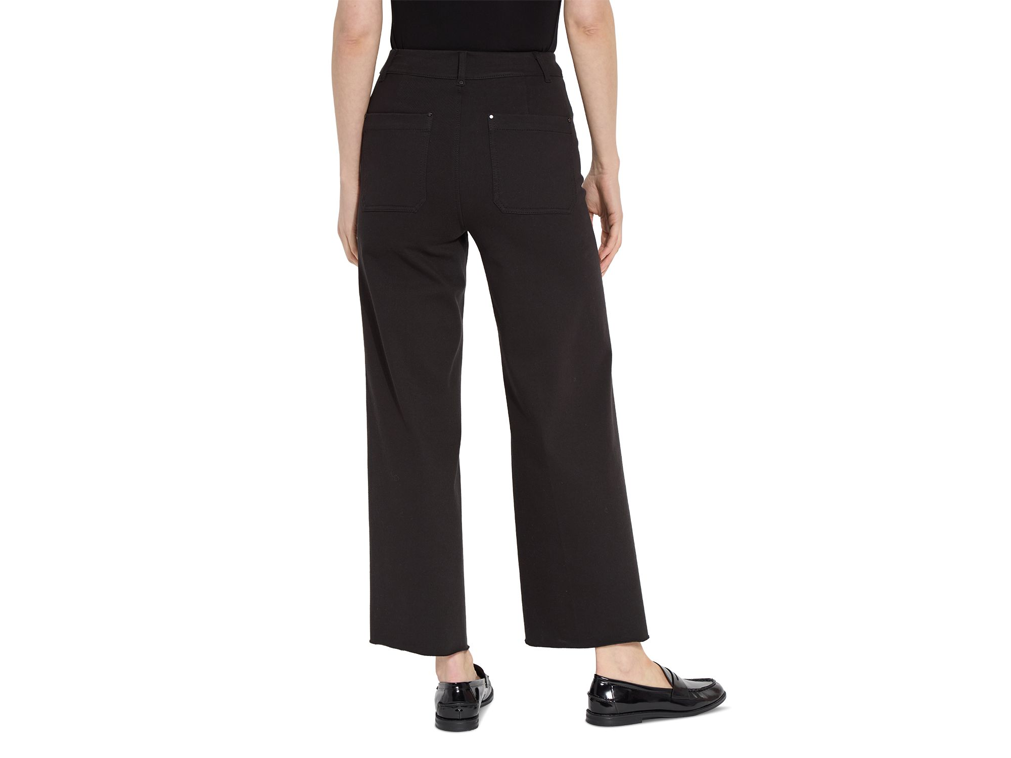 Erin High Rise Wide Leg Jeans in Black — Image 5