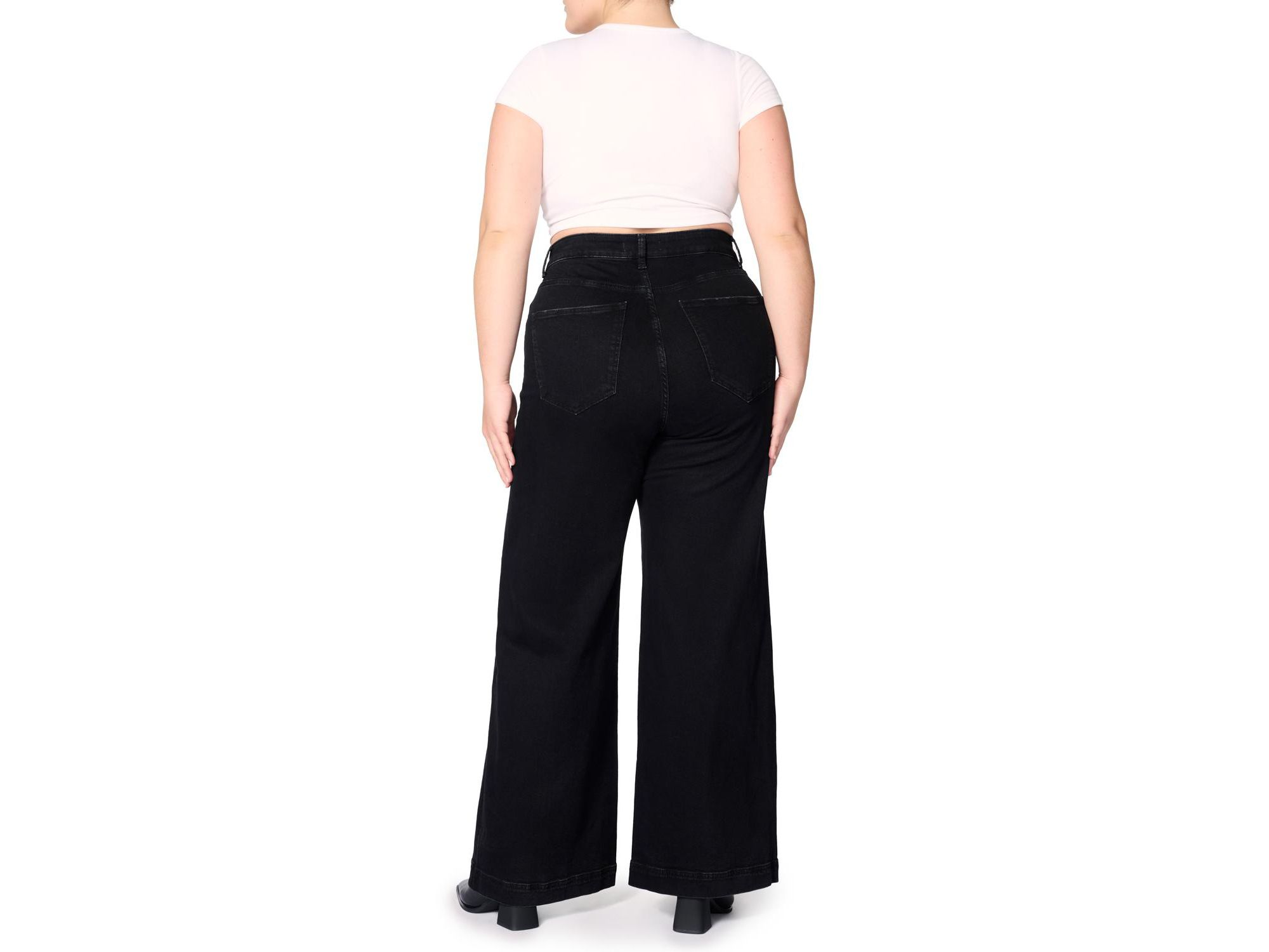 NCE Plus Wide Leg Jean in Inkwell — Image 4