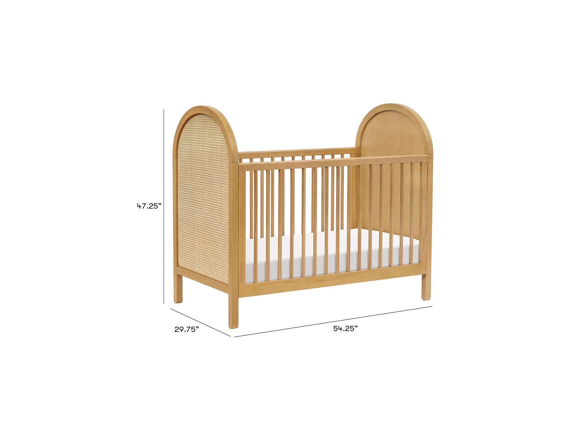 Bondi 3 in 1 Convertible Crib with Toddler Bed Conversion Kit — Image 12