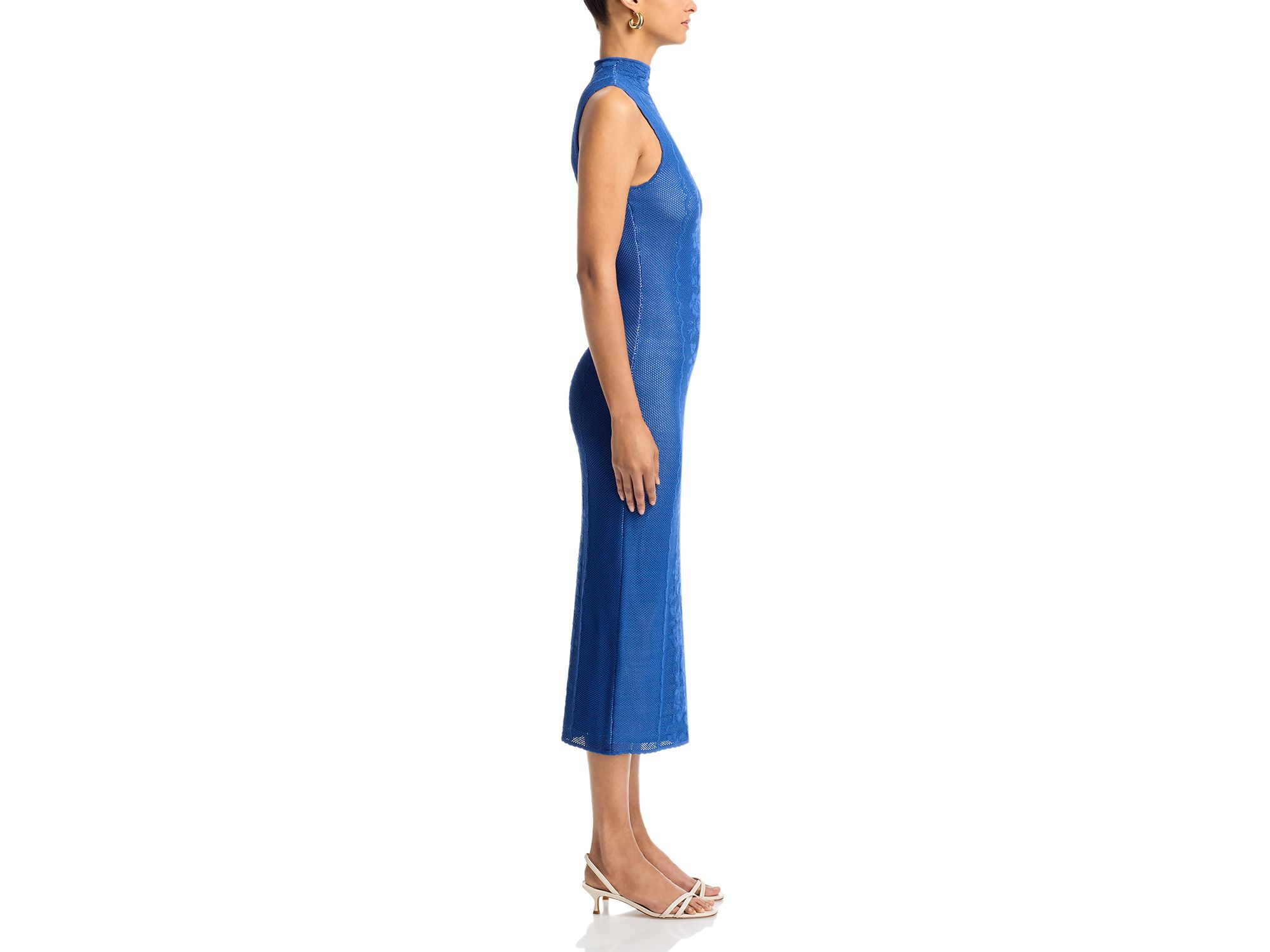 Placed Crochet Midi Dress - Exclusive — Image 5