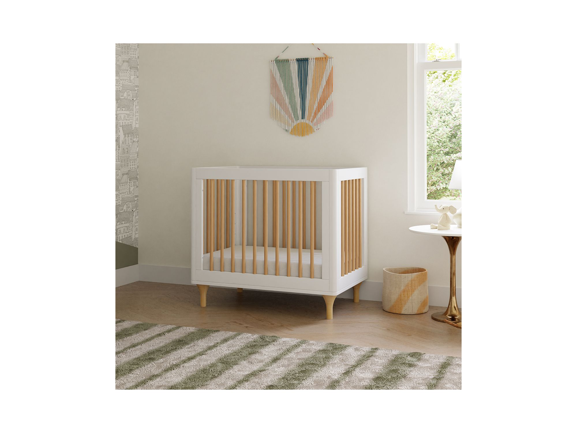 Lolly 4 in 1 Convertible Mini Crib and Twin Bed with Toddler Bed Conversion Kit — Image 4