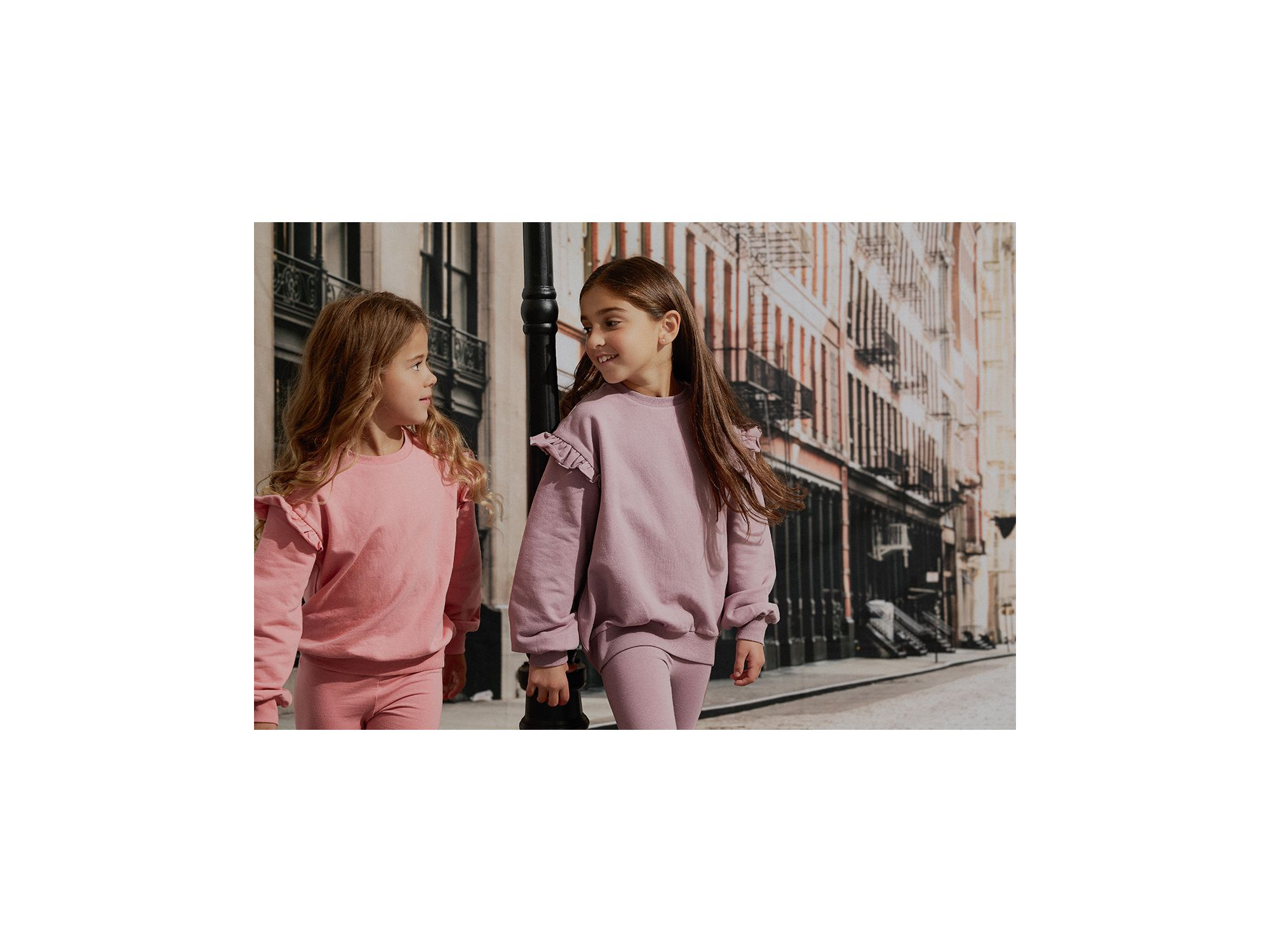 Girls' Long Sleeved Sweatshirt & Leggings Set - Little Kid — Image 3
