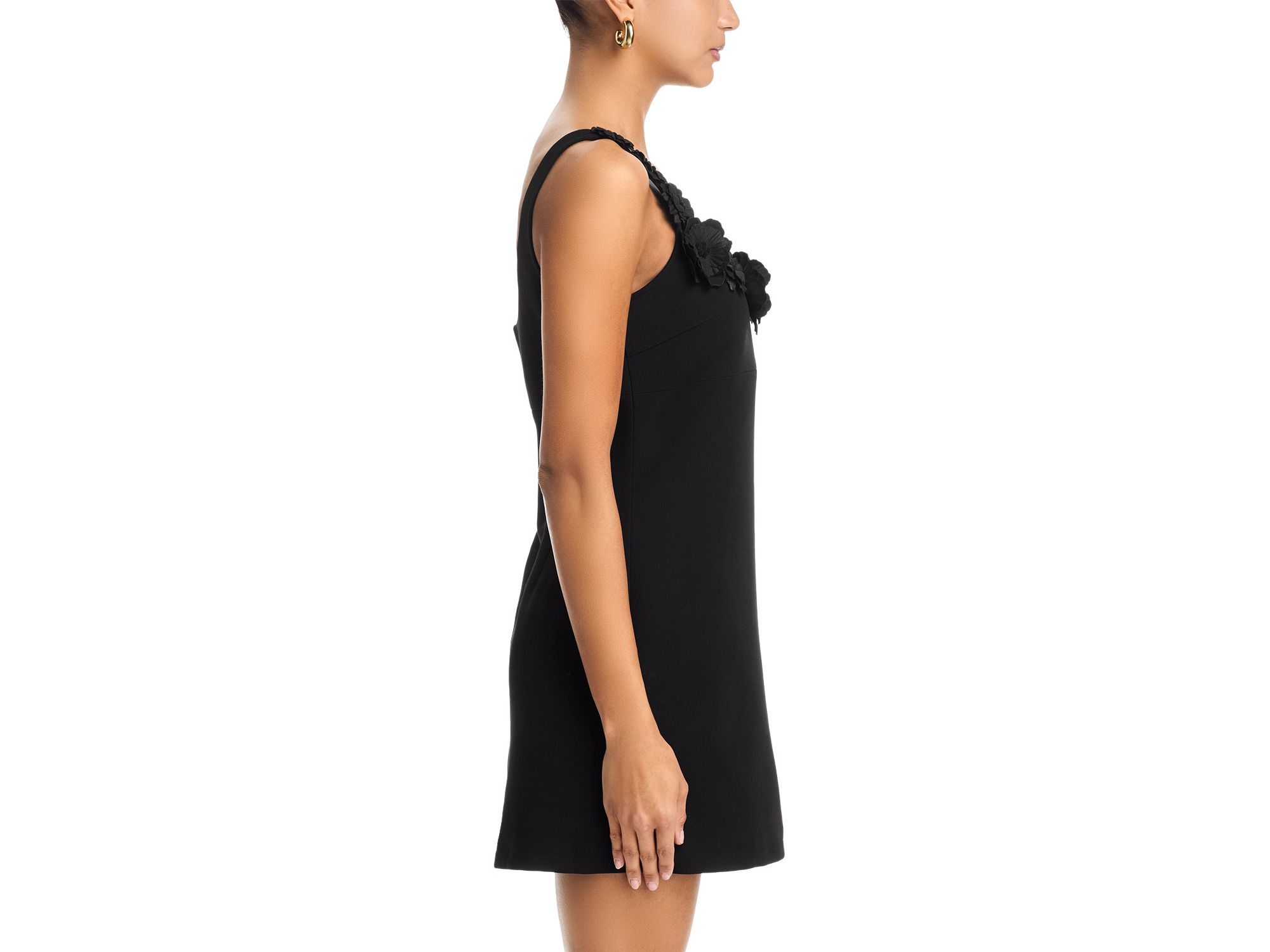 Applique Floral Mini Dress - Exclusive — Image 4