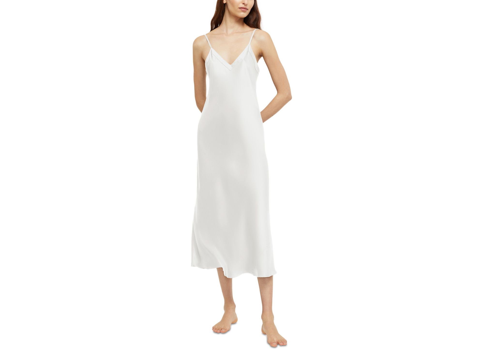 Silk Long V Neck Nite — Image 9