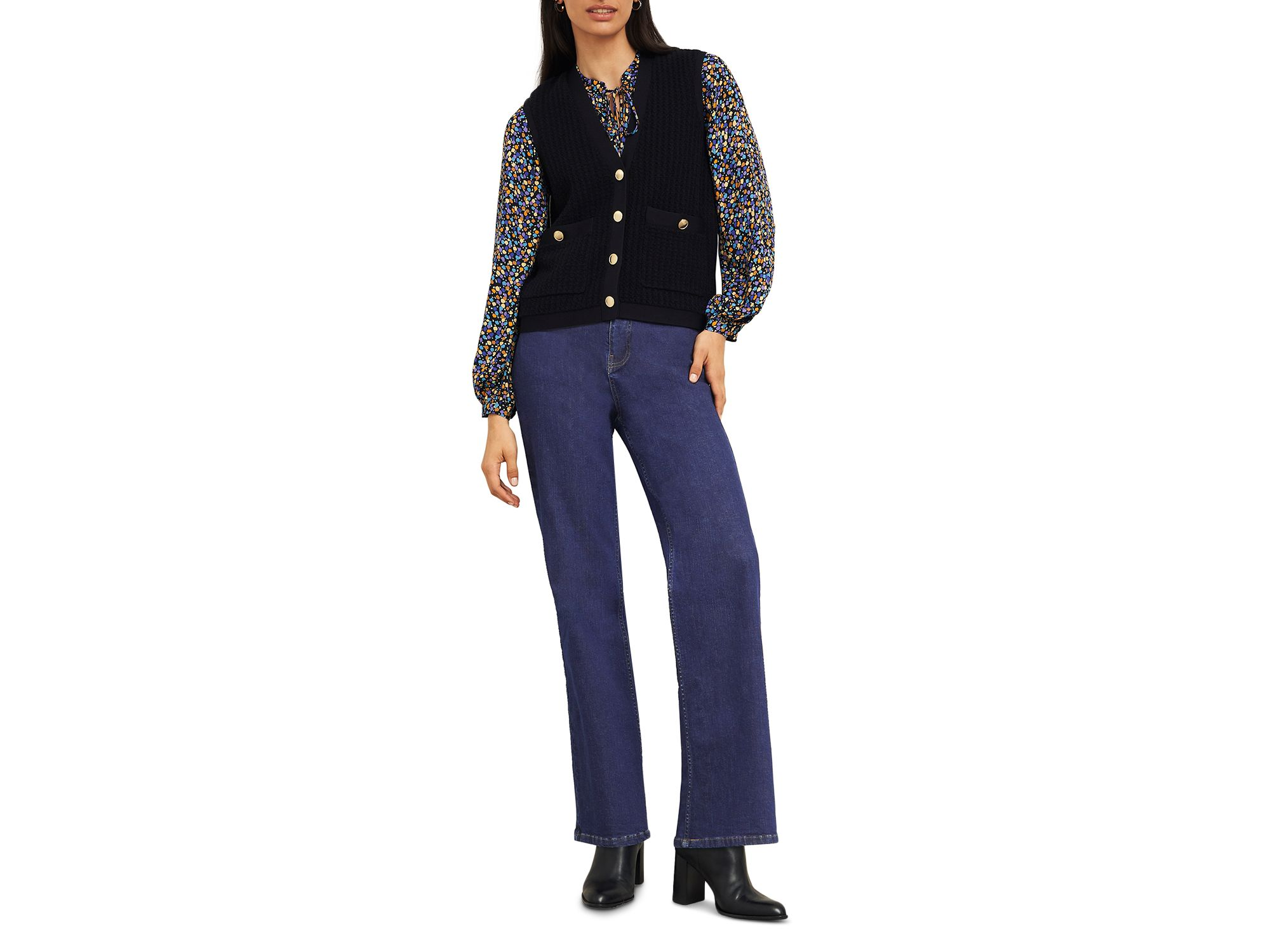 Hadden Wide Jeans in Indigo — Image 7