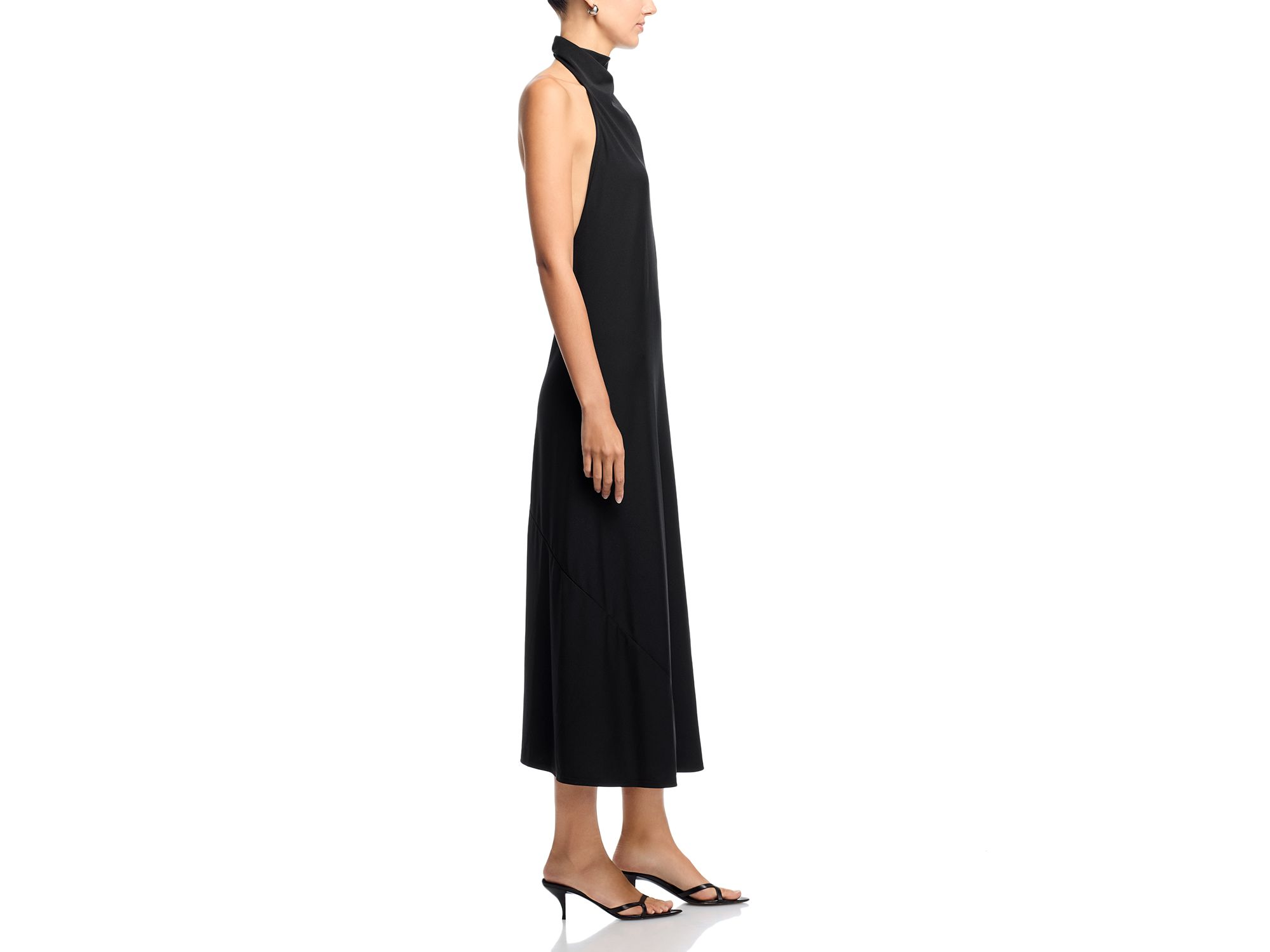 Halter Midi Jersey Dress — Image 5