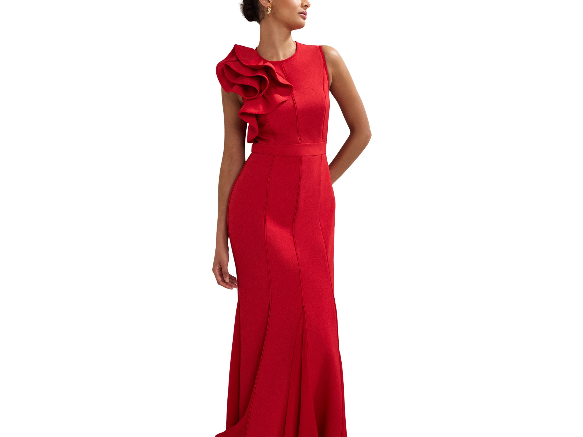Tyra Ruffle Trim Dress — Image 5