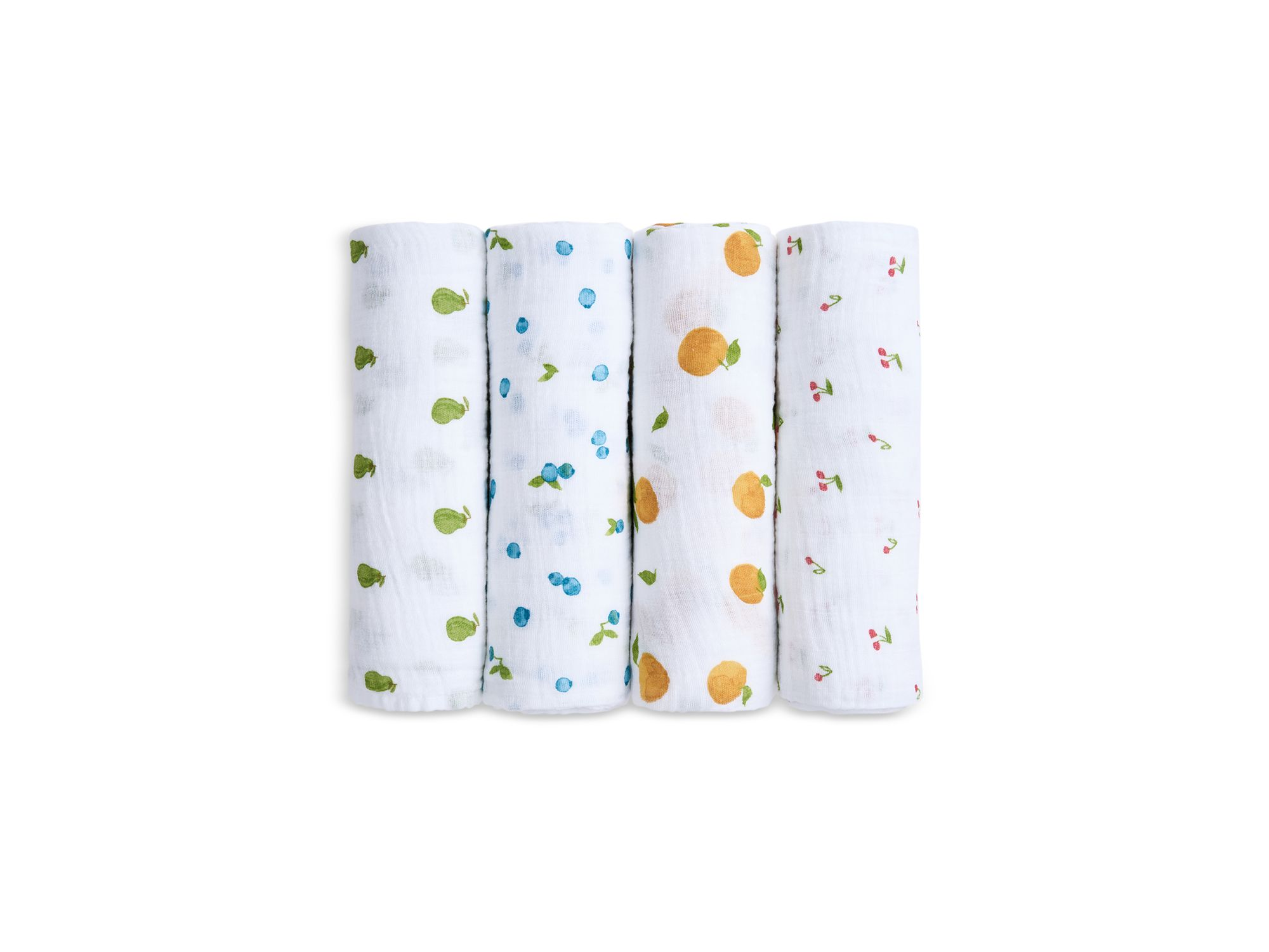 Unisex Cotton Muslin Swaddle Blankets, 4 Pack — Image 3