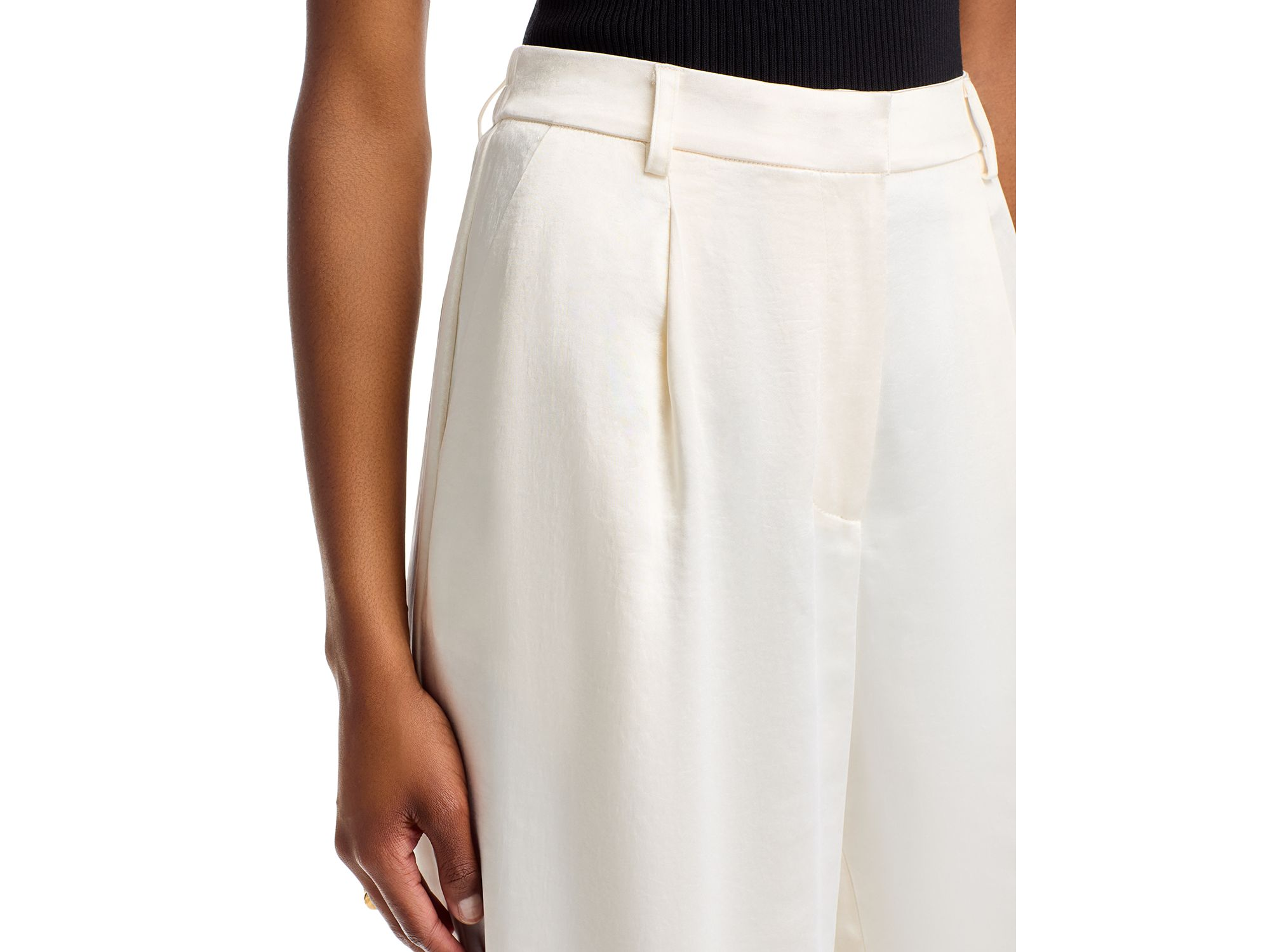 Satin Wide Leg Pants - Exclusive — Image 3