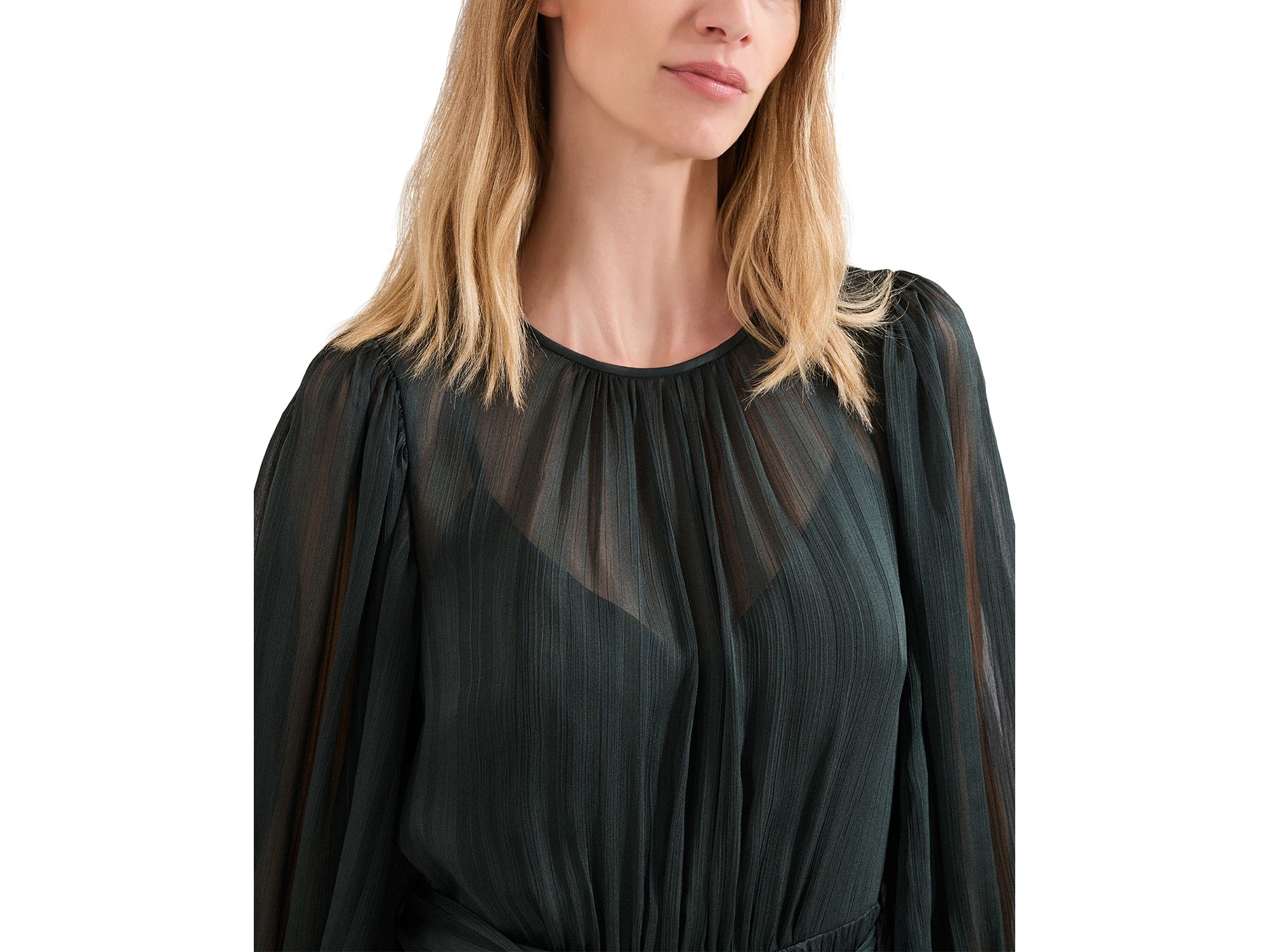 Lucie Pleat Dress — Image 3