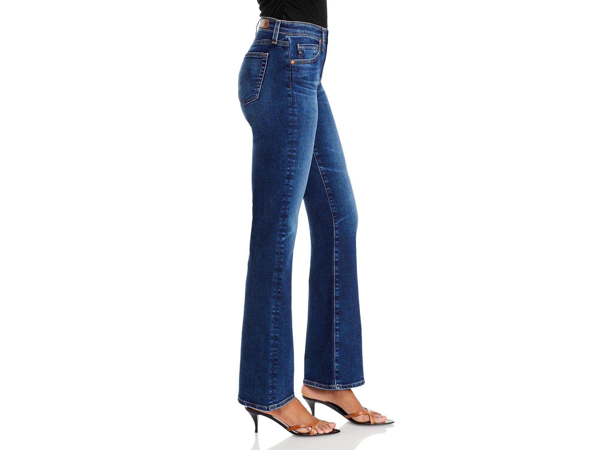 Angel Low Rise Boot Jeans in Havana — Image 6