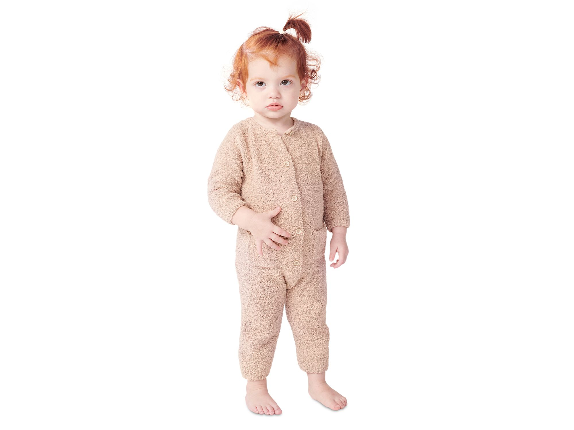 Unisex Fuzzy Long Sleeve Jumpsuit - Baby — Image 11