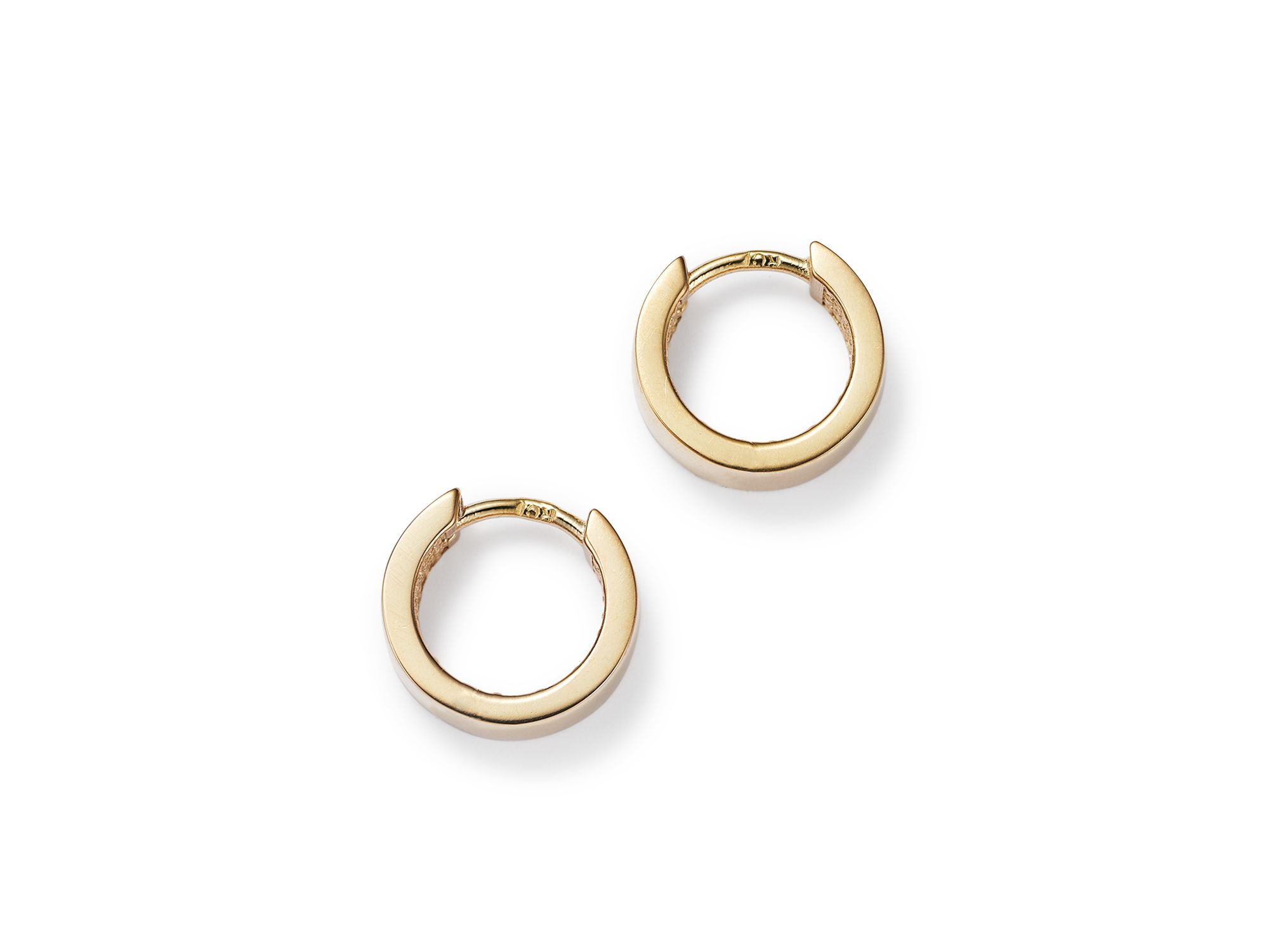 Huggie Hoop Earrings in 14K Yellow Gold — Image 4