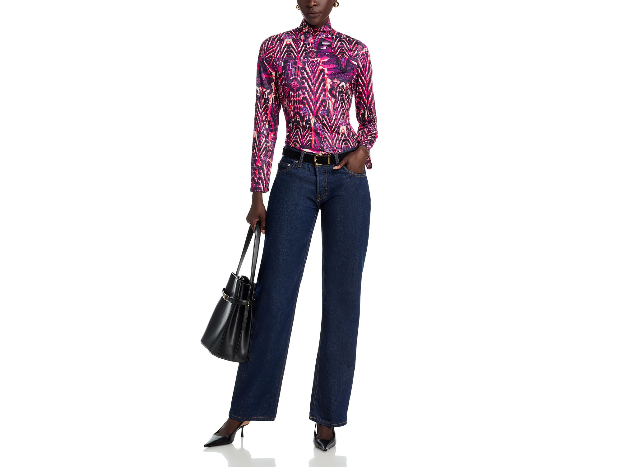 Lee Mock Neck Jersey Top — Image 4